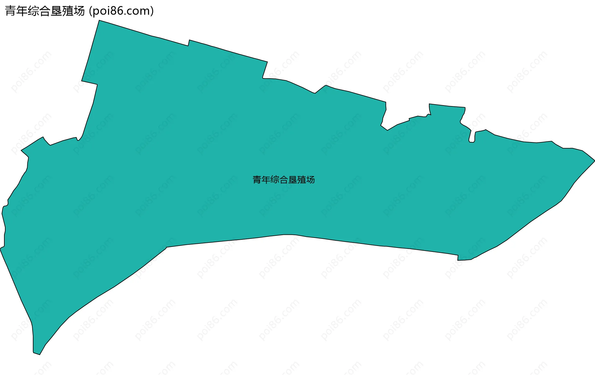 青年综合垦殖场边界地图