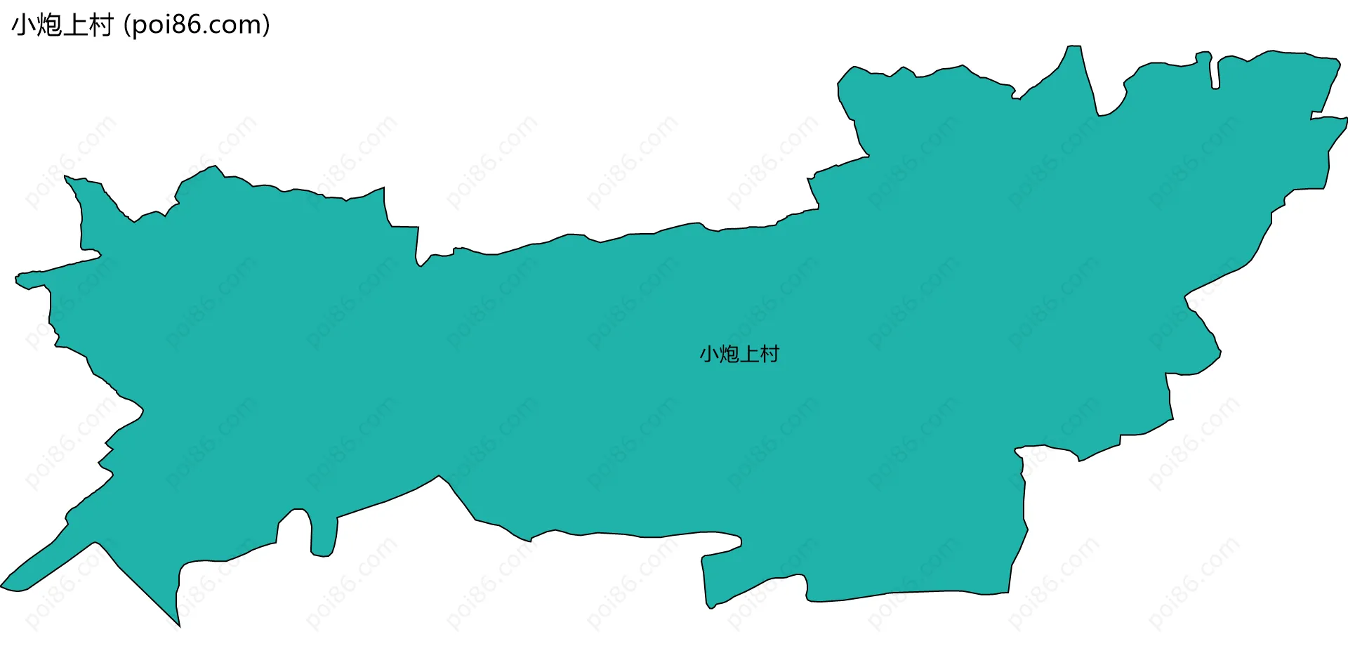 小炮上村边界地图