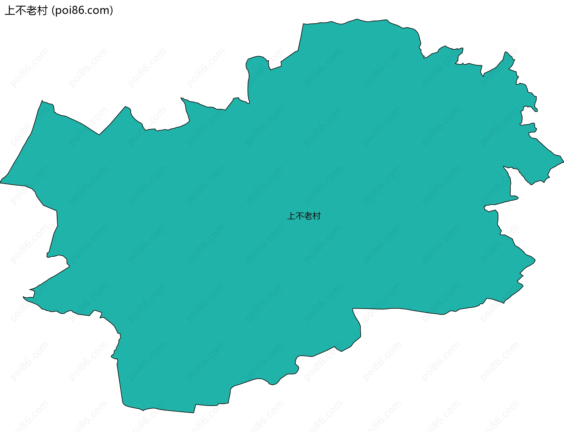 上不老村边界地图