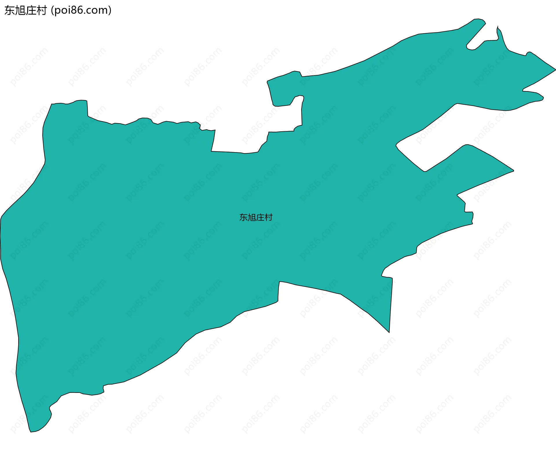 东旭庄村边界地图