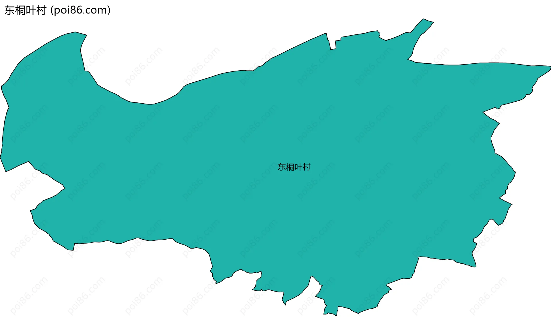 东桐叶村边界地图