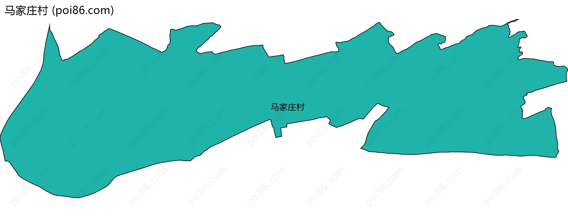 马家庄村边界地图