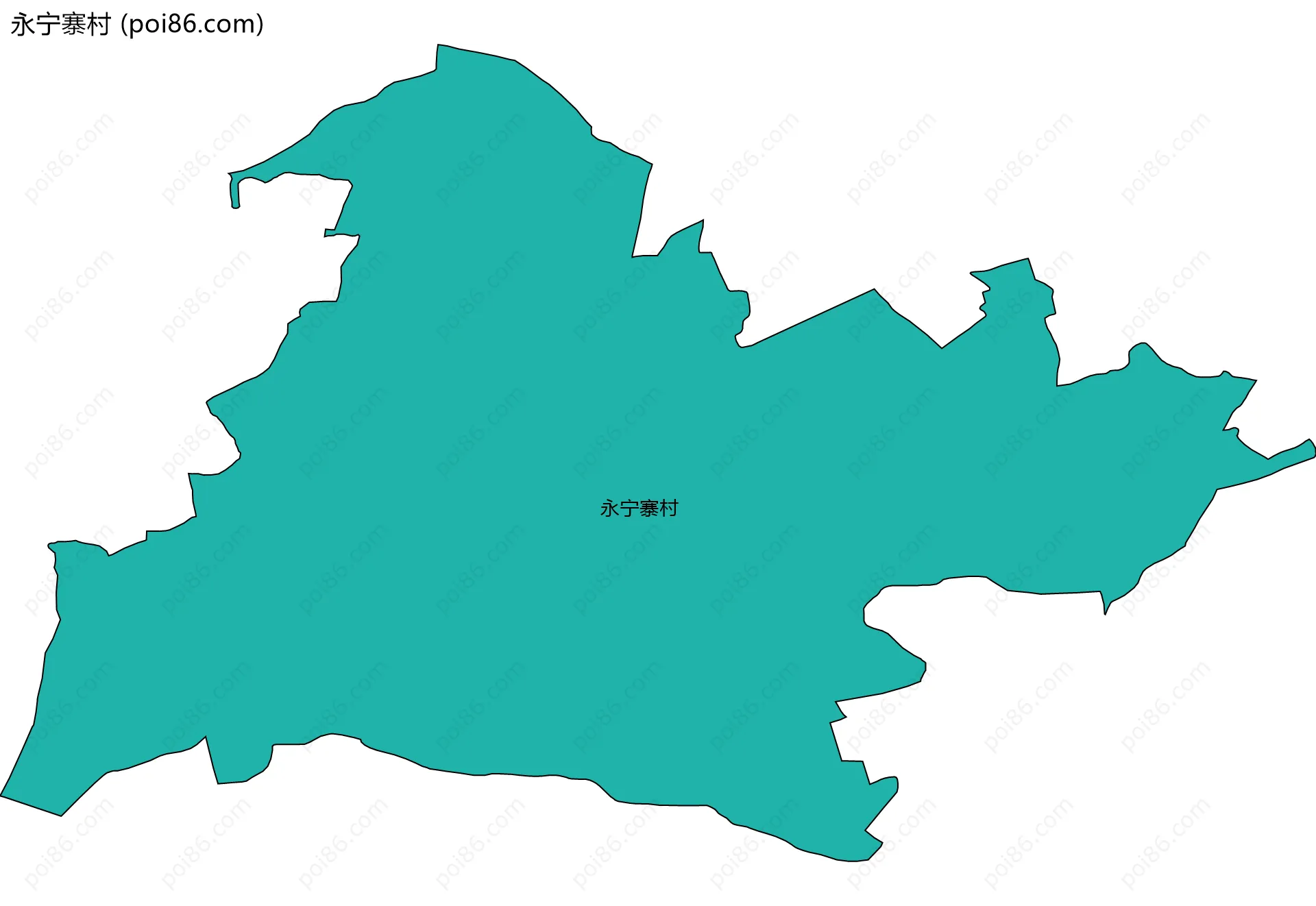 永宁寨村边界地图