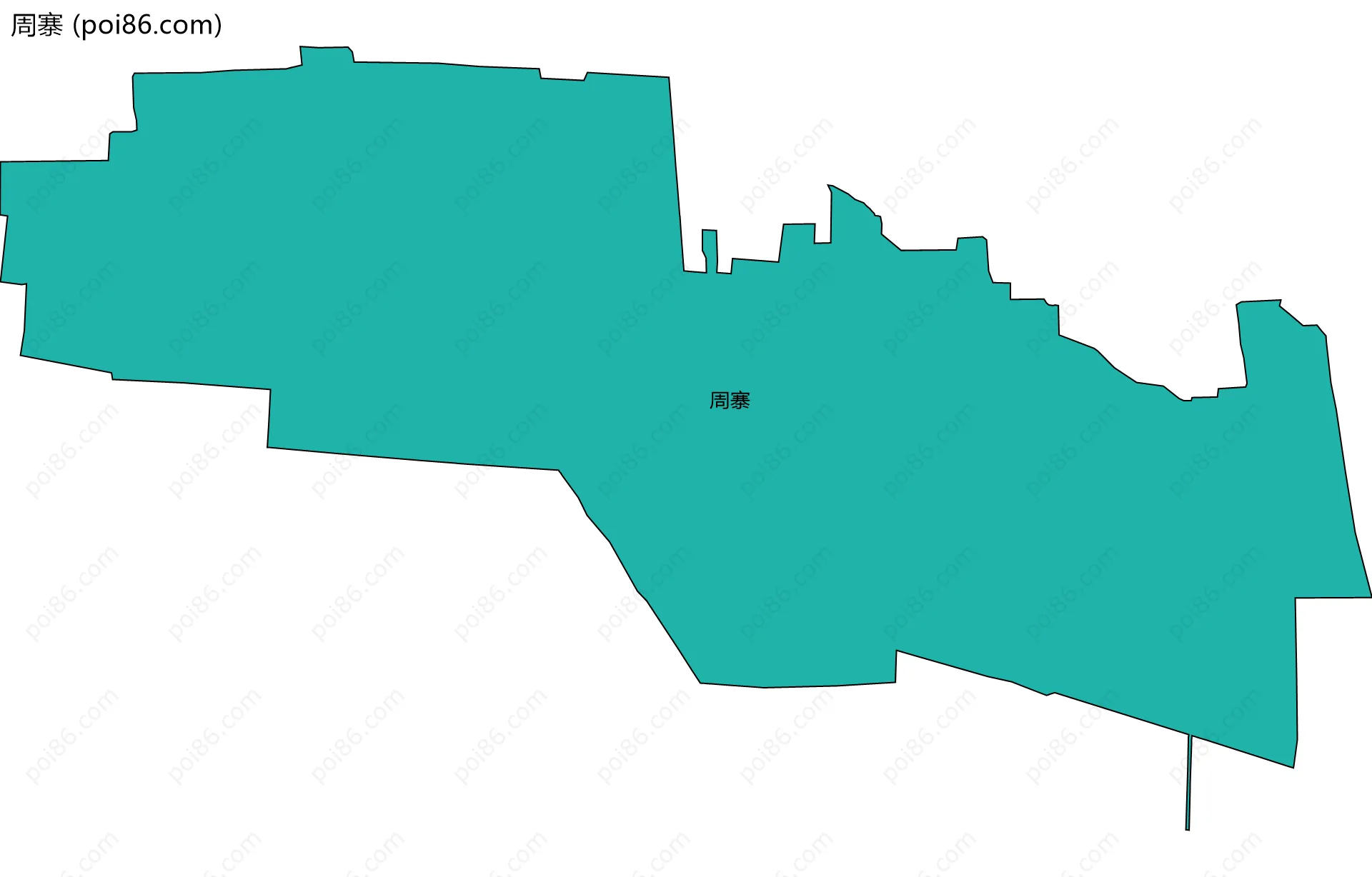 周寨边界地图