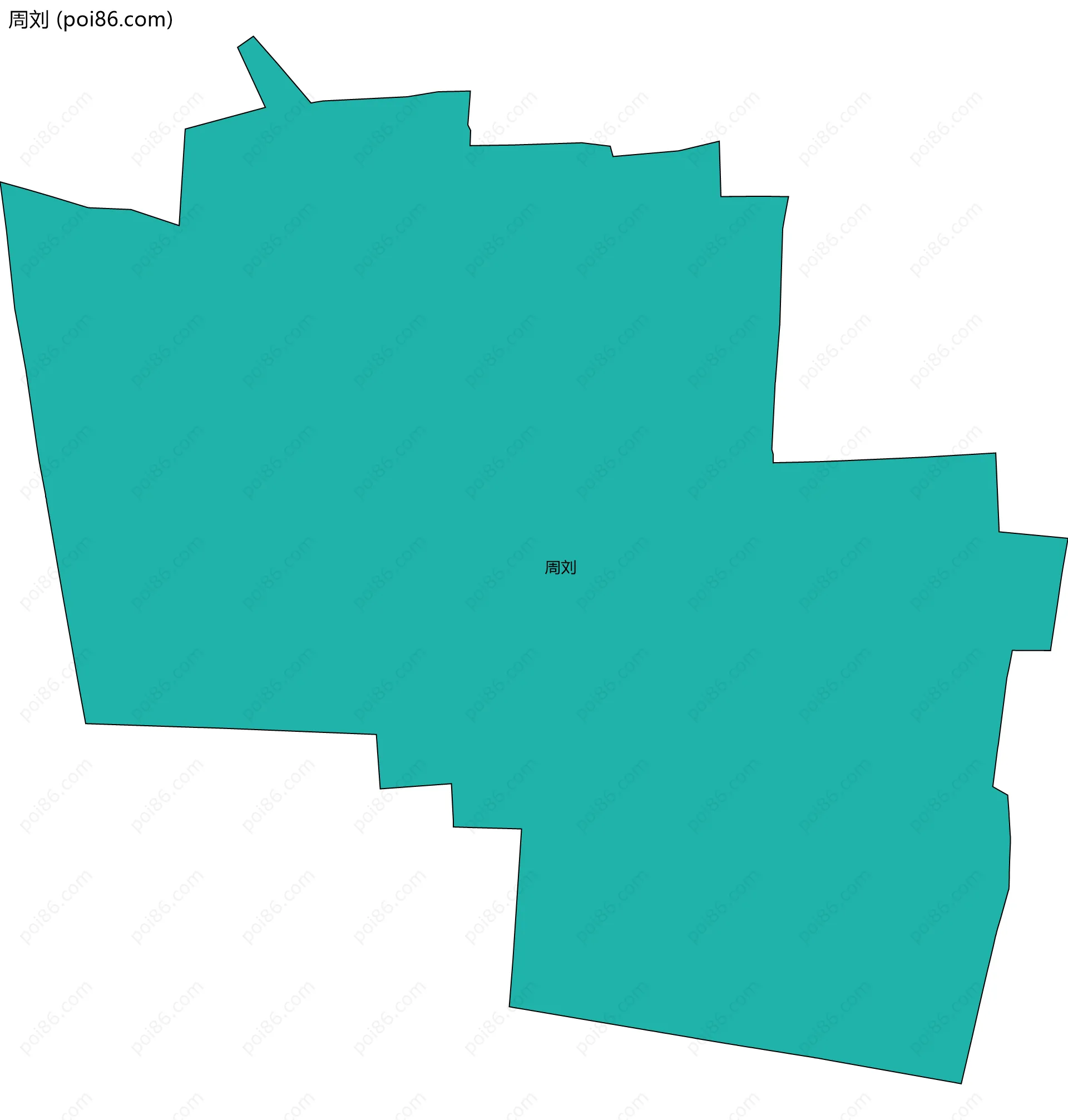 周刘边界地图