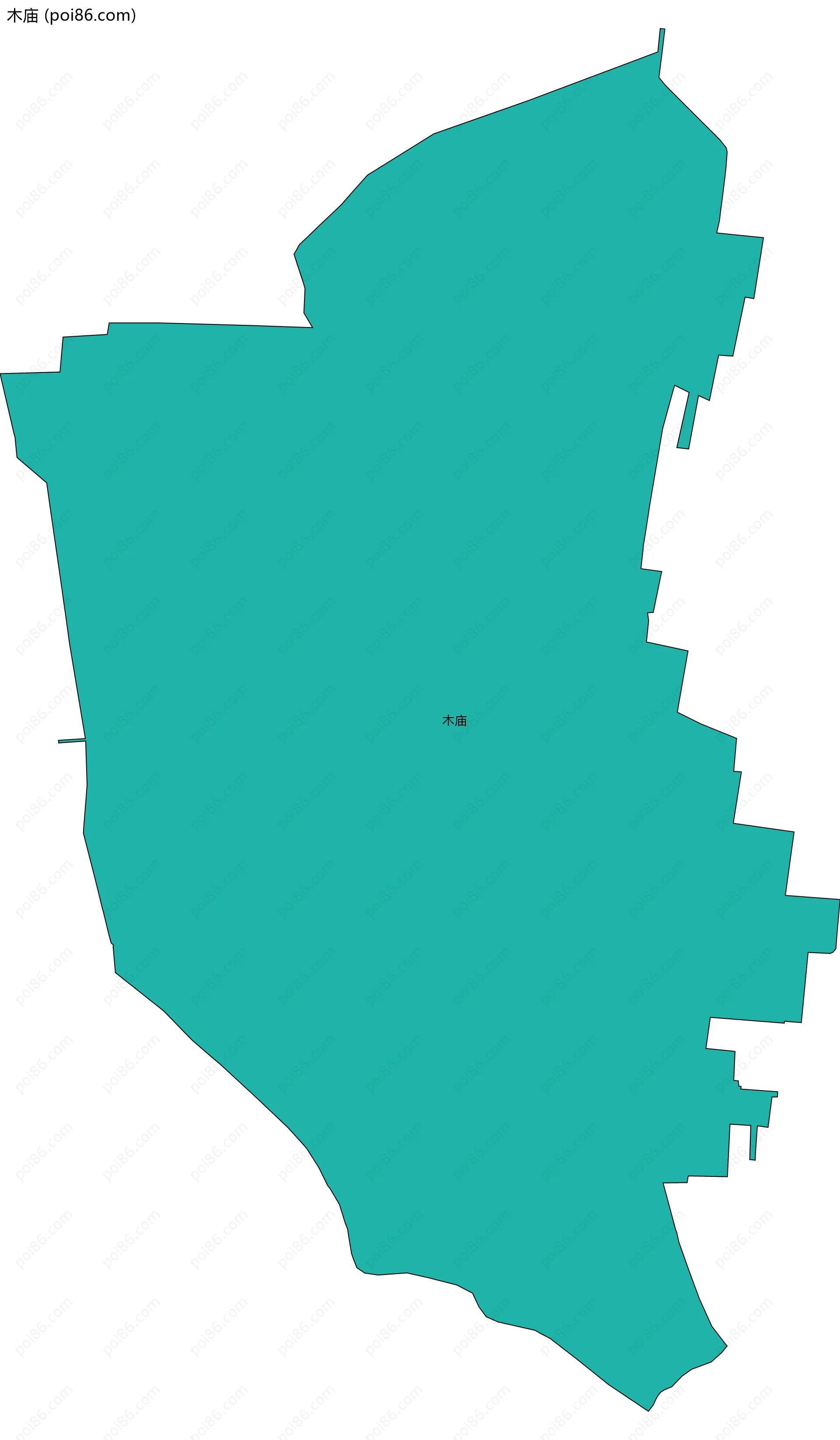 木庙边界地图