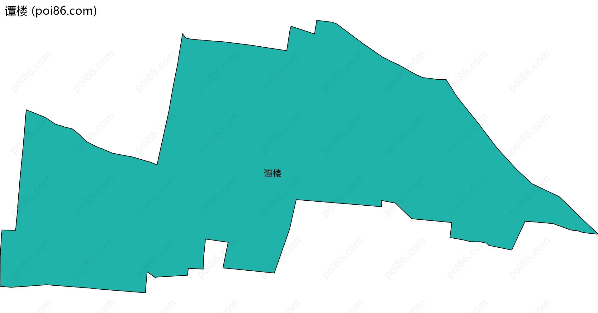 谭楼边界地图