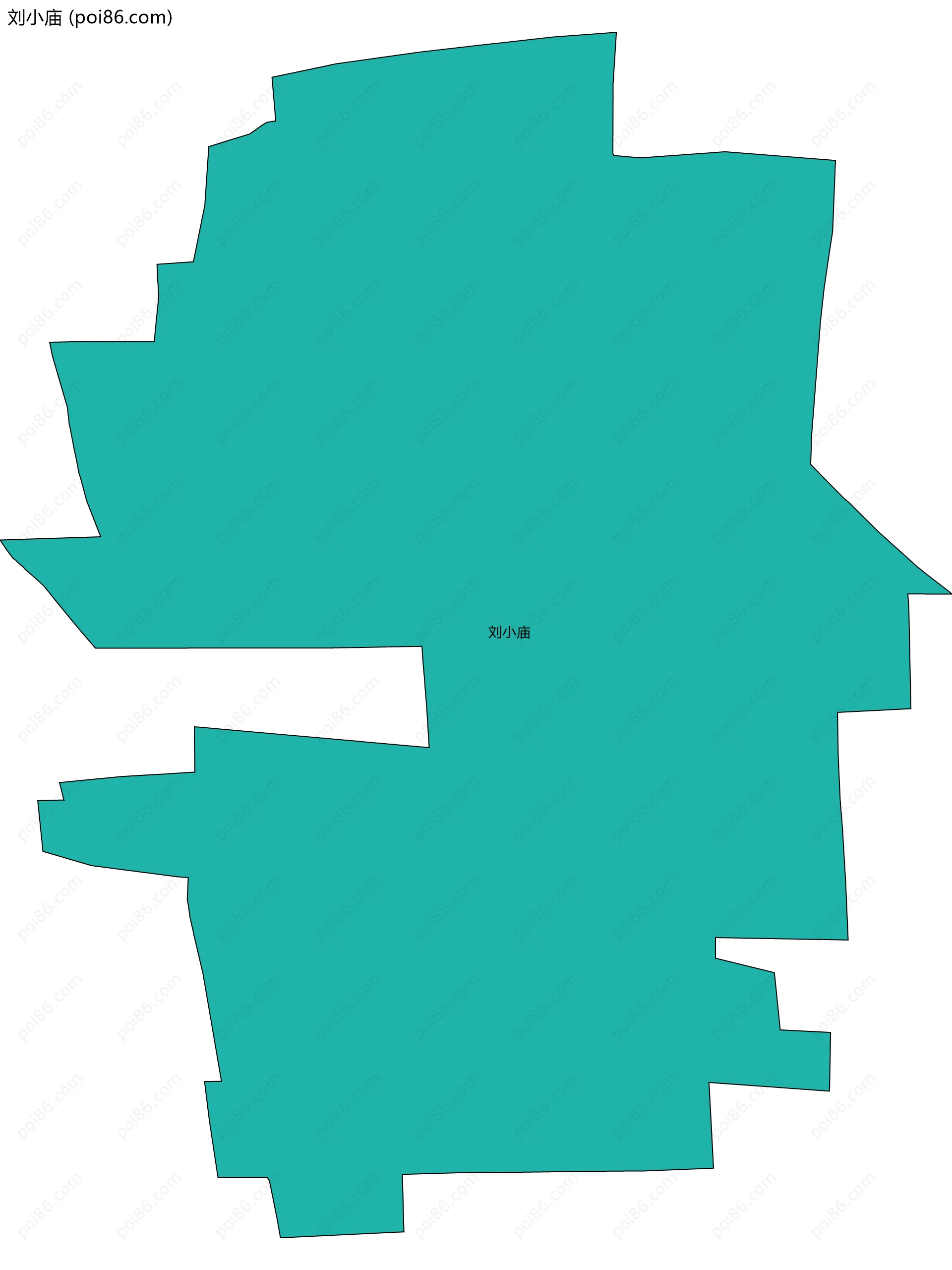 刘小庙边界地图