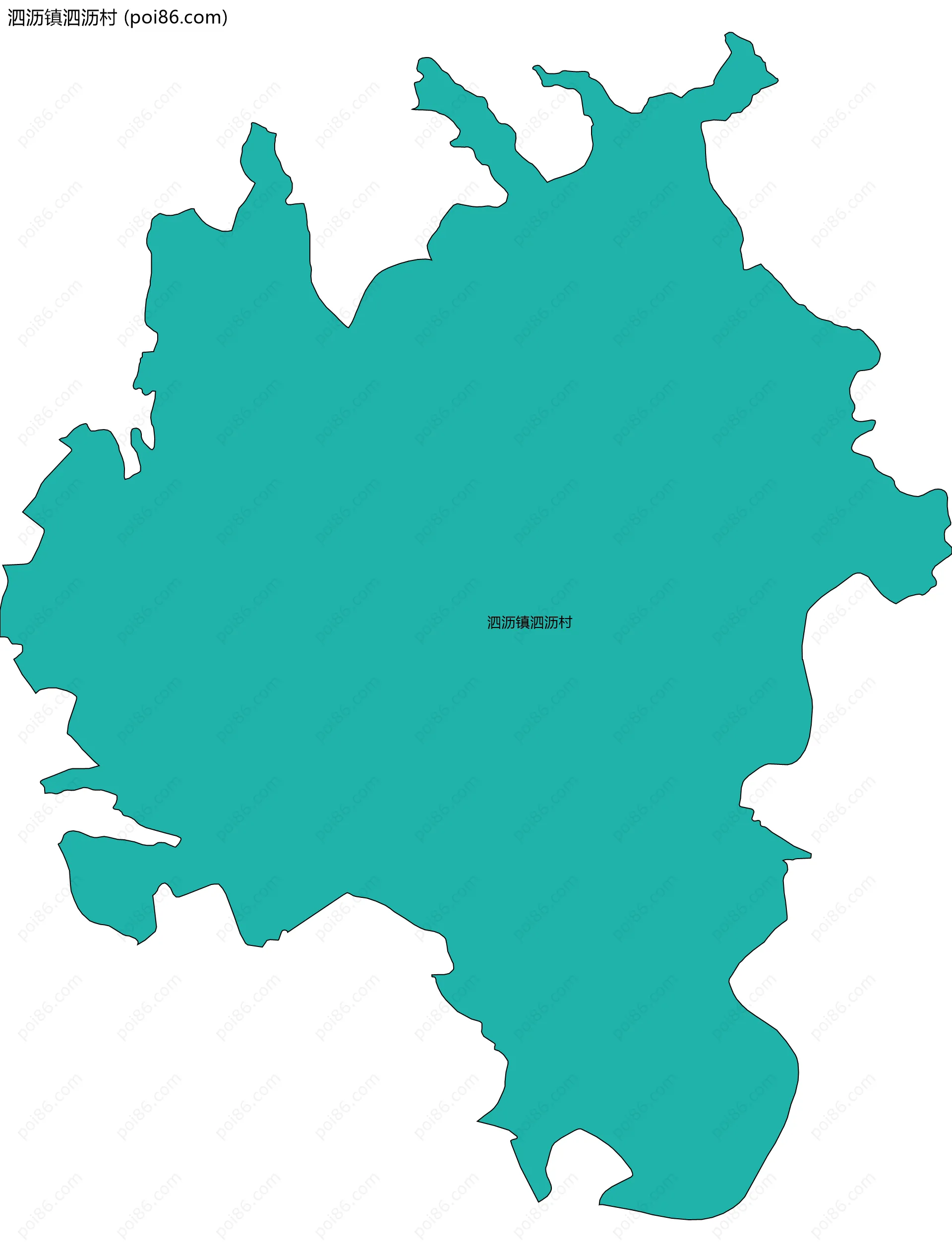 泗沥镇泗沥村边界地图