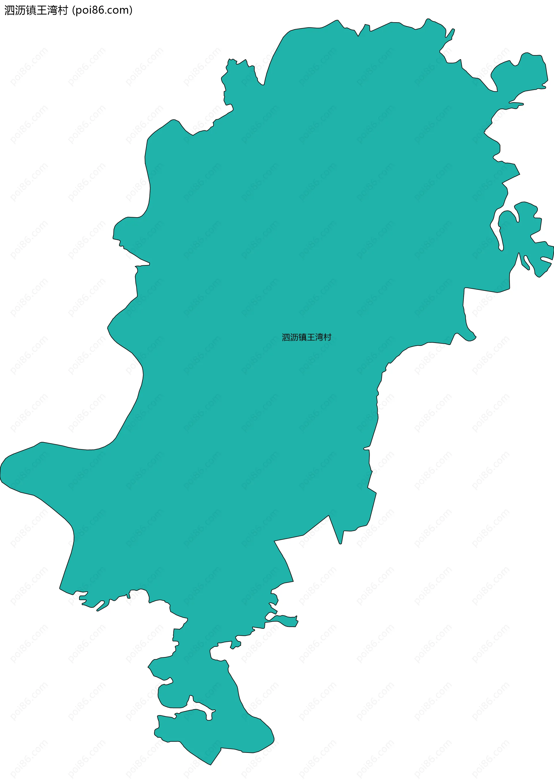 泗沥镇王湾村边界地图