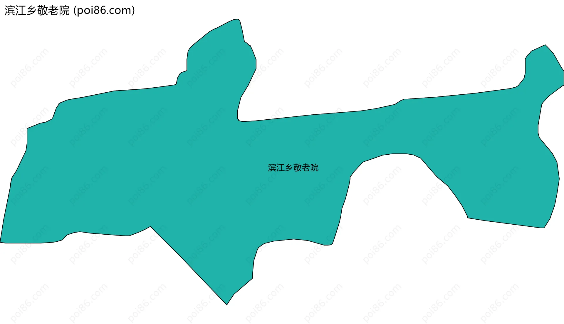 滨江乡敬老院边界地图