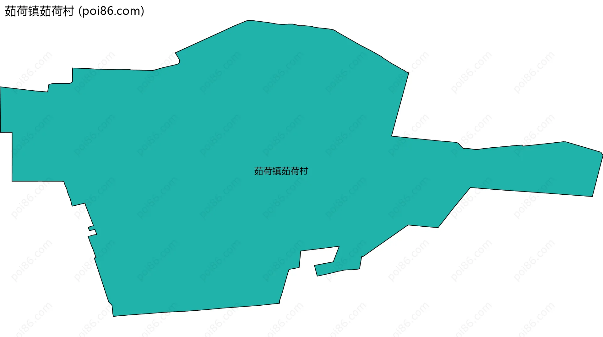 茹荷镇茹荷村边界地图