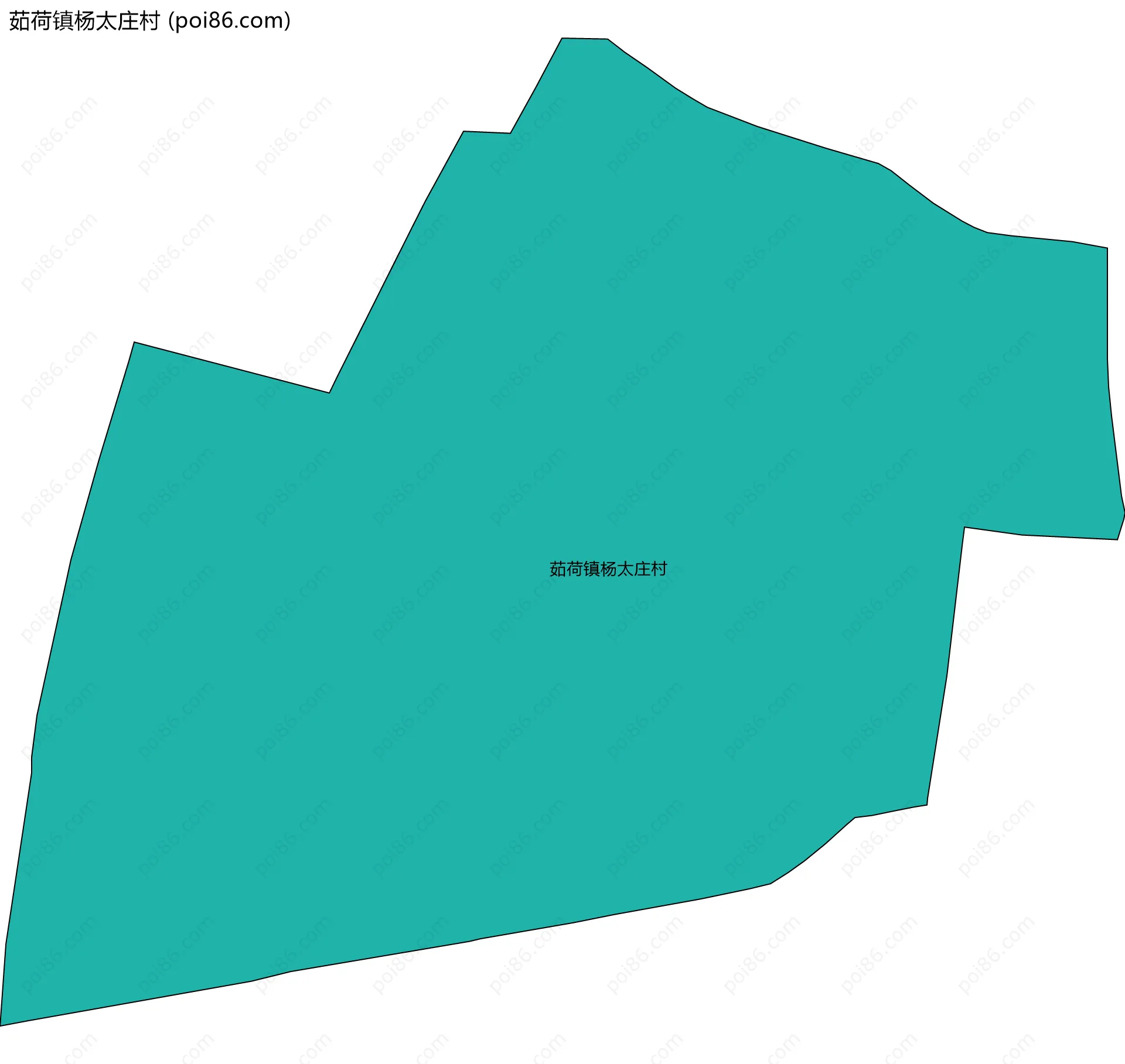 茹荷镇杨太庄村边界地图