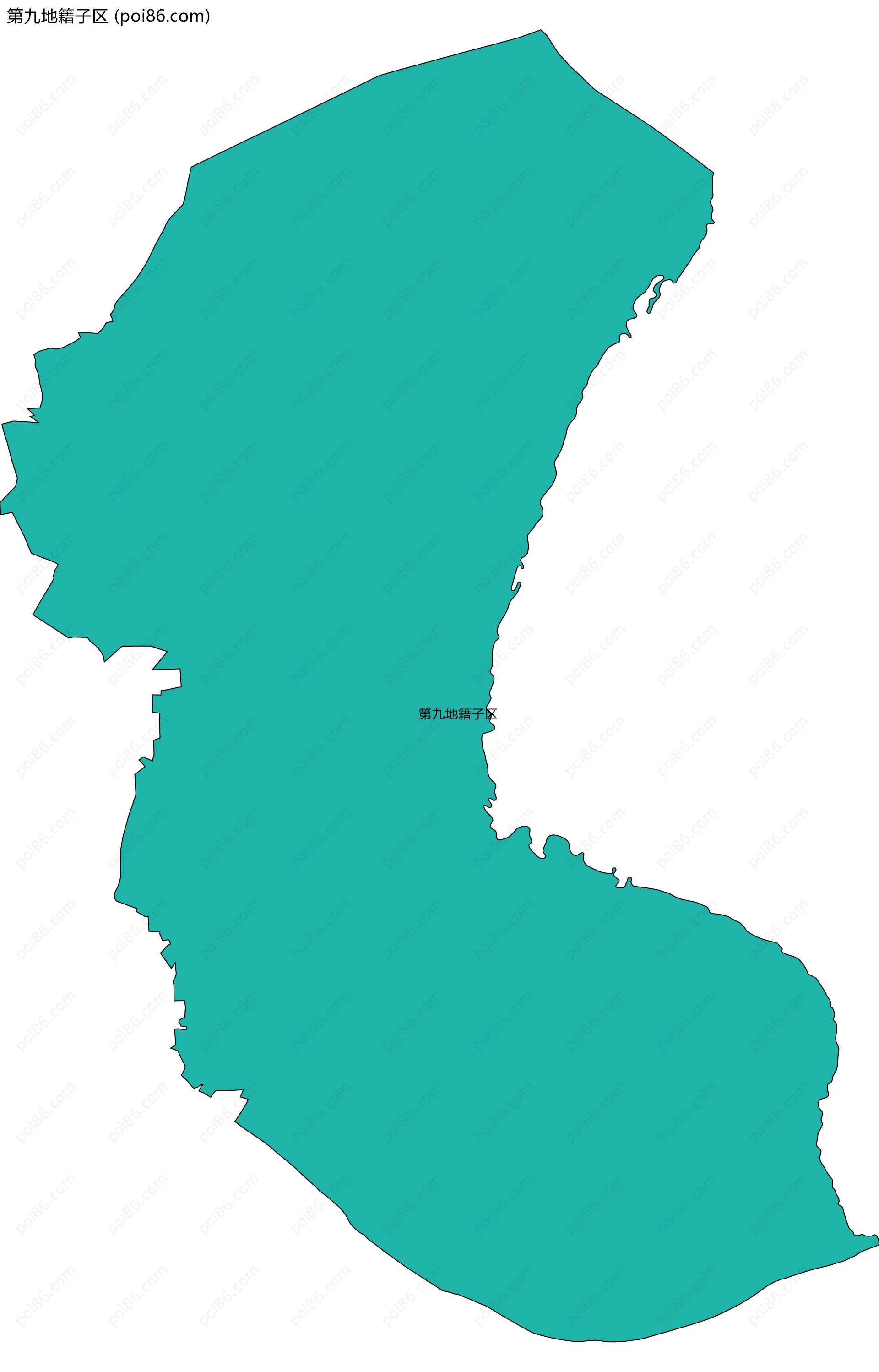 第九地籍子区边界地图