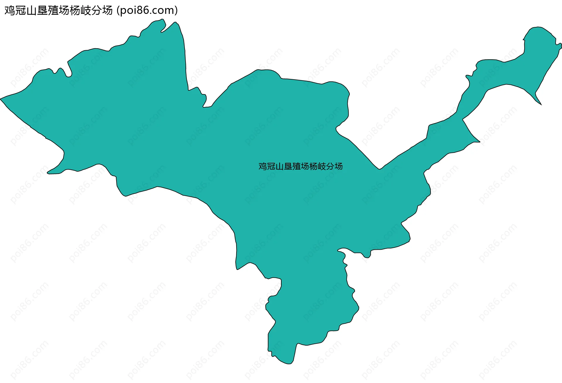 鸡冠山垦殖场杨岐分场边界地图