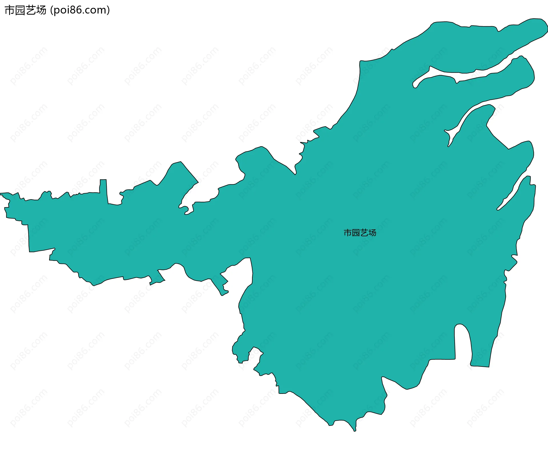 市园艺场边界地图