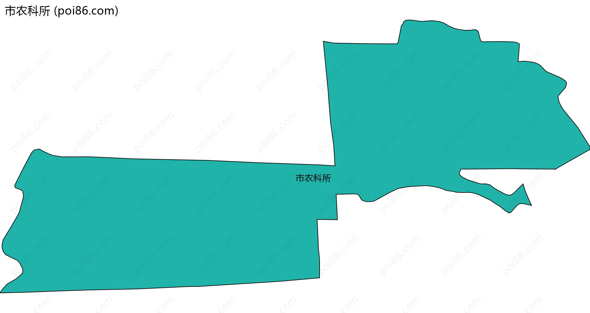 市农科所边界地图