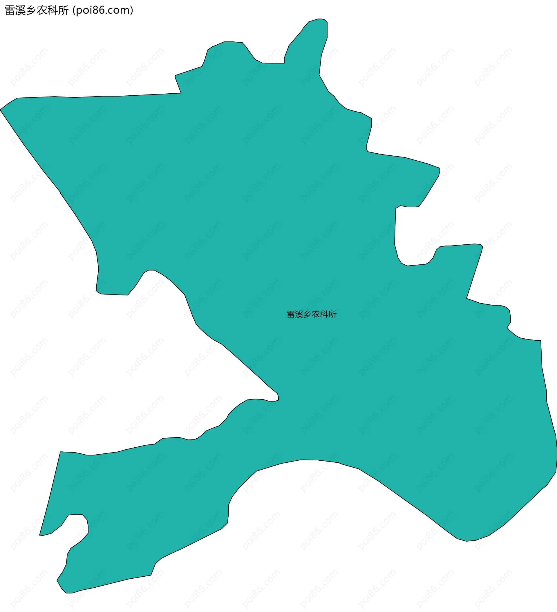 雷溪乡农科所边界地图