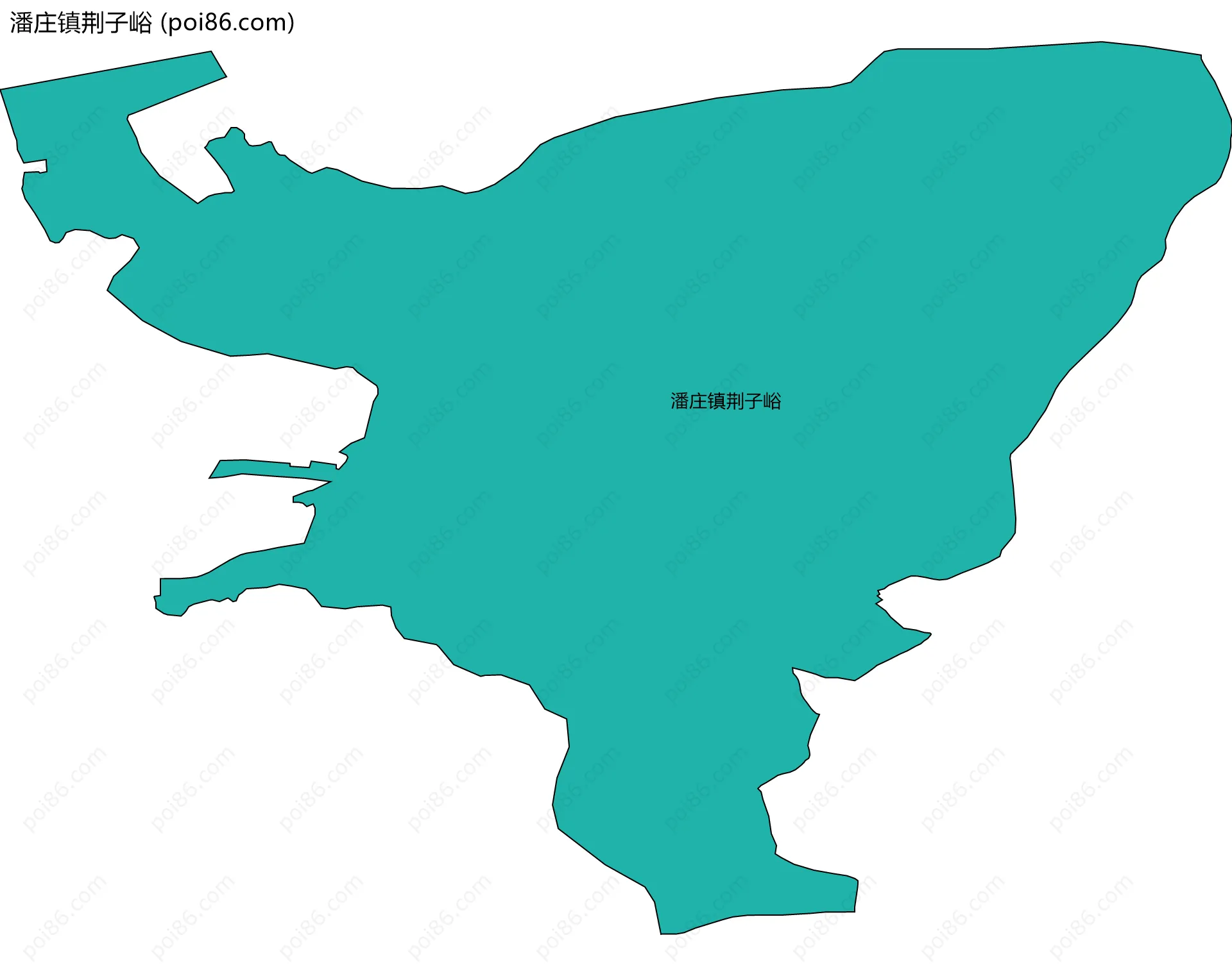 潘庄镇荆子峪边界地图