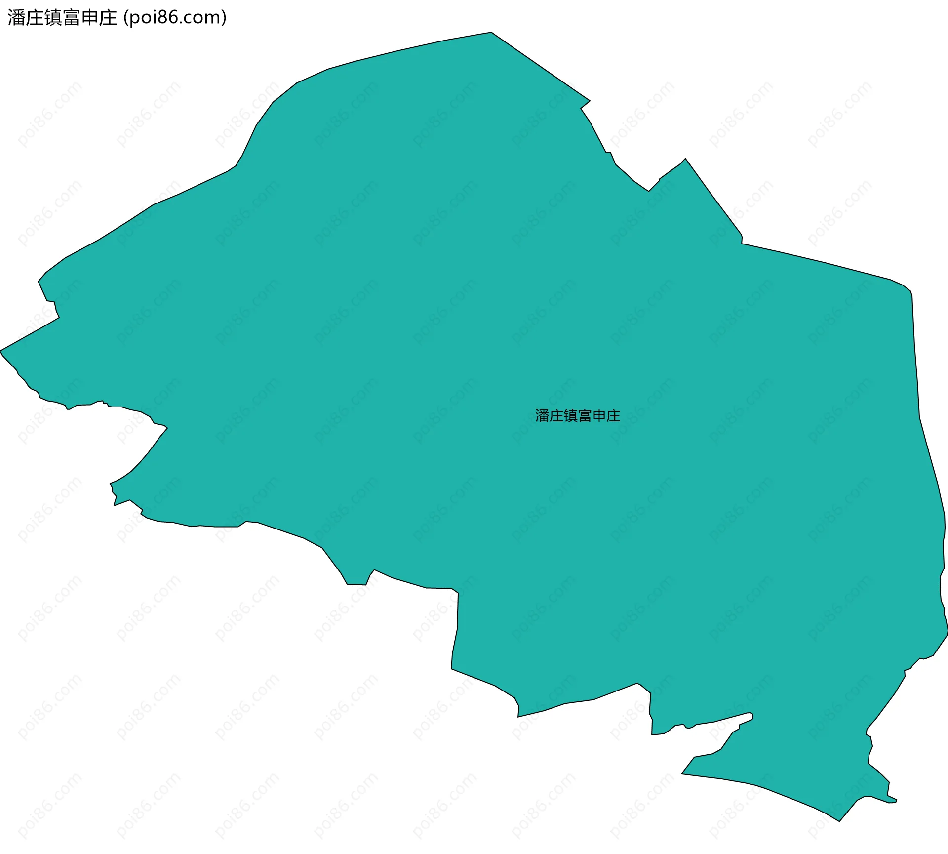 潘庄镇富申庄边界地图