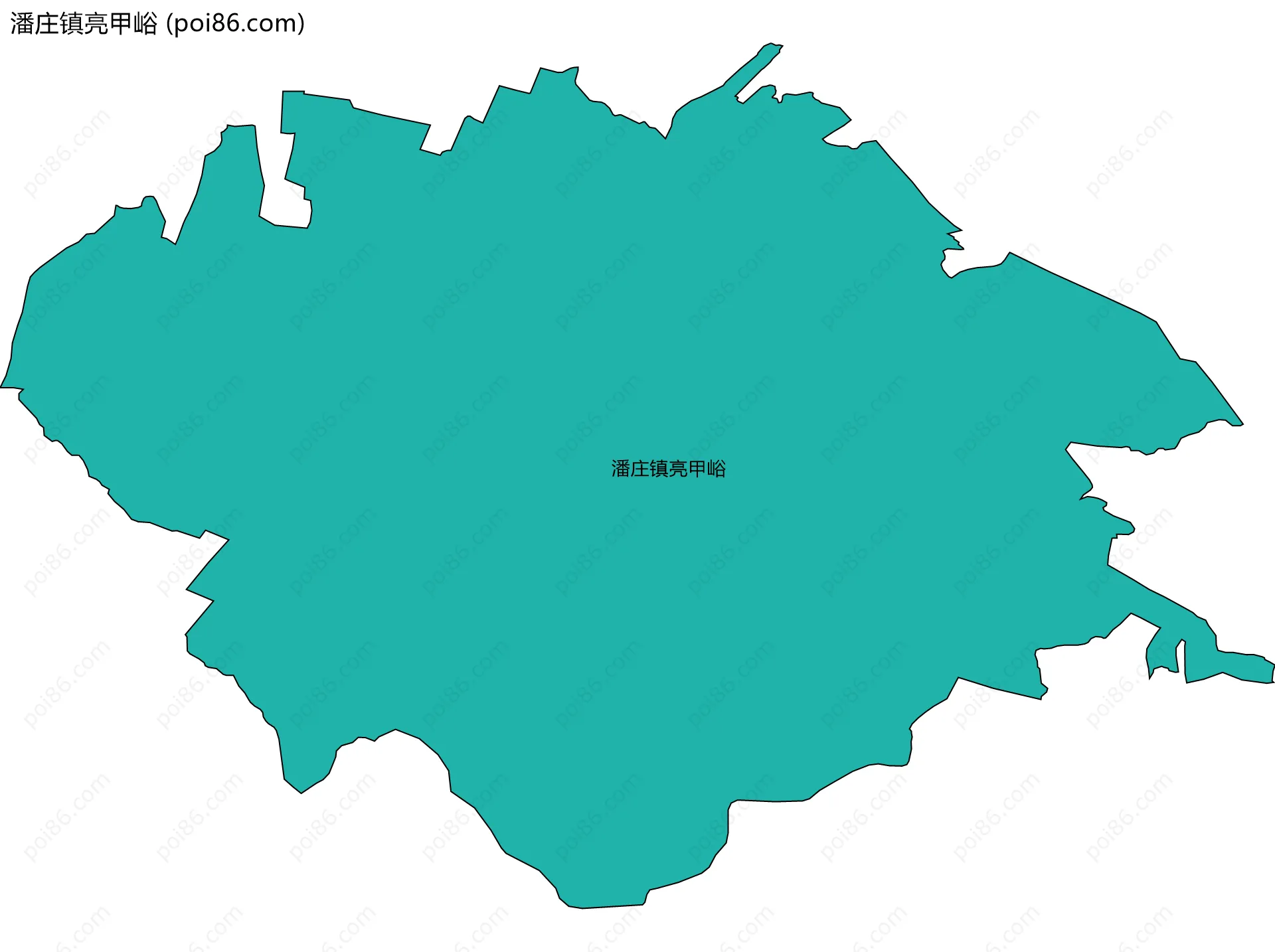 潘庄镇亮甲峪边界地图