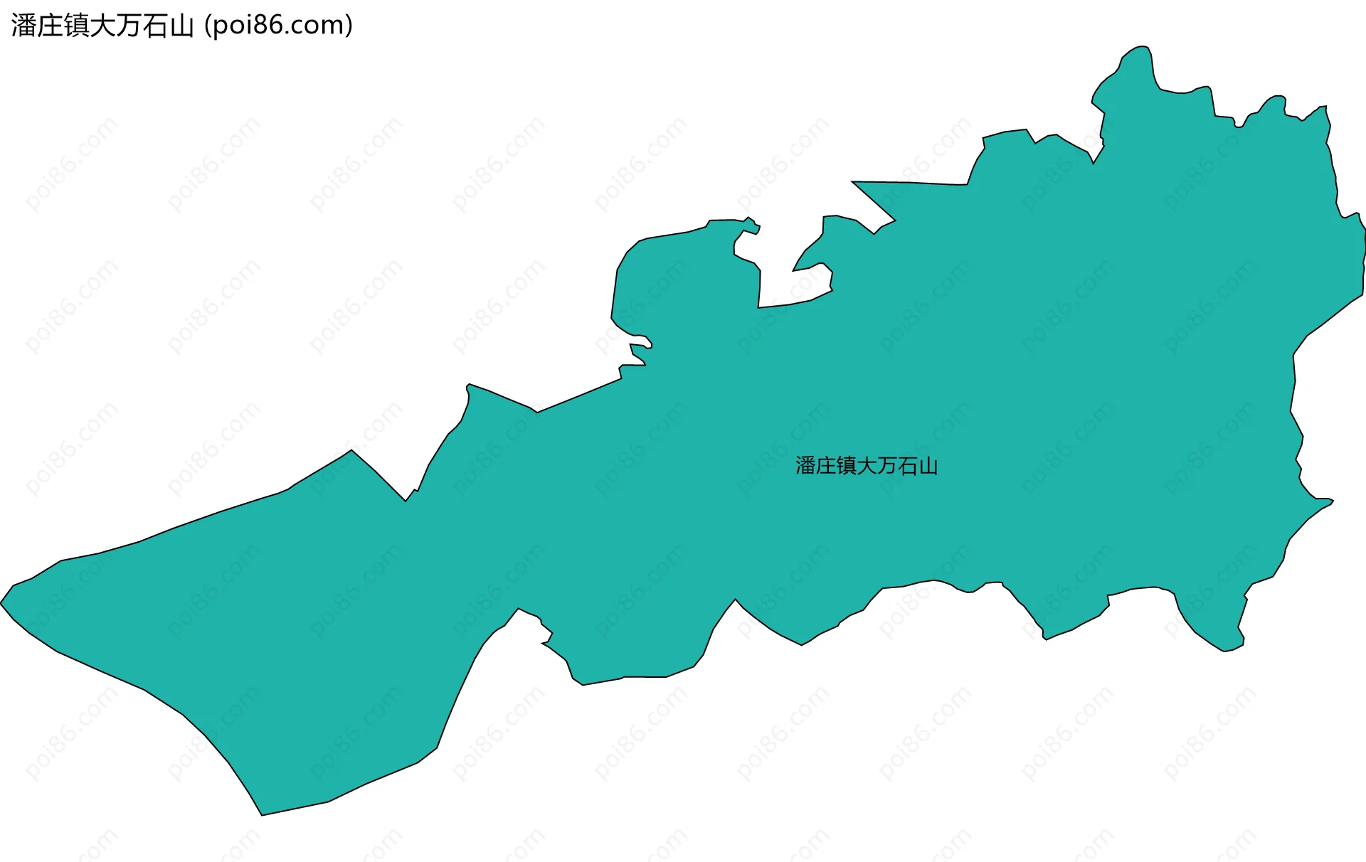 潘庄镇大万石山边界地图