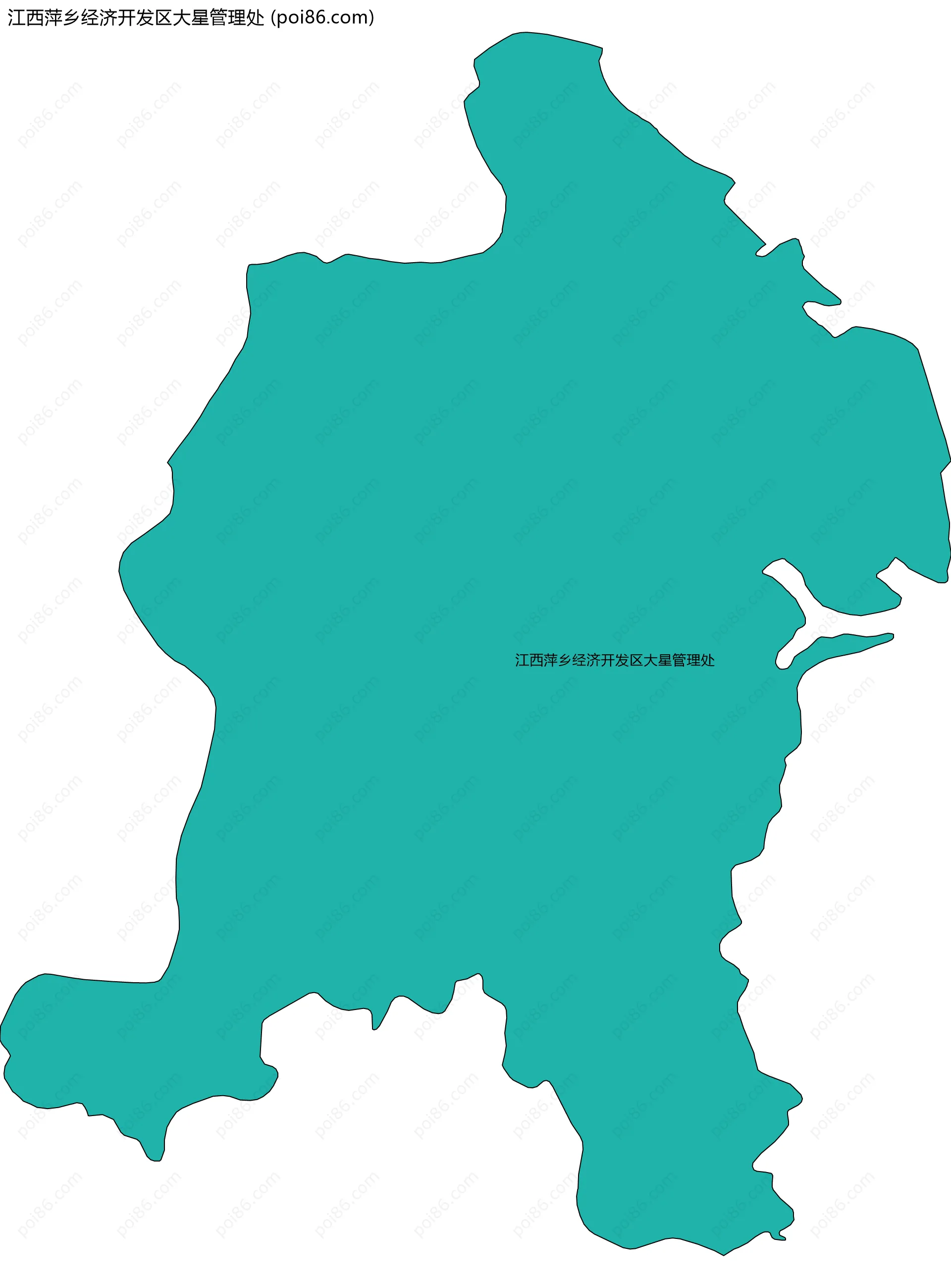 江西萍乡经济开发区大星管理处边界地图