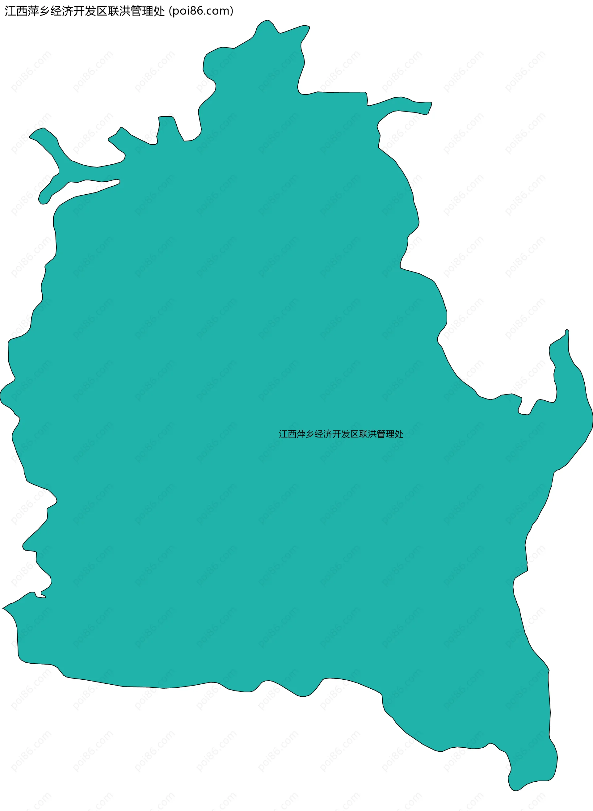 江西萍乡经济开发区联洪管理处边界地图