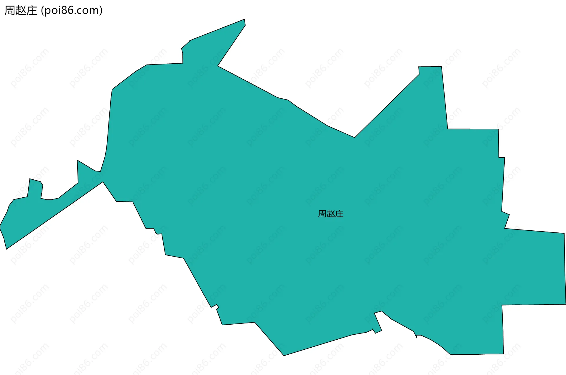 周赵庄边界地图