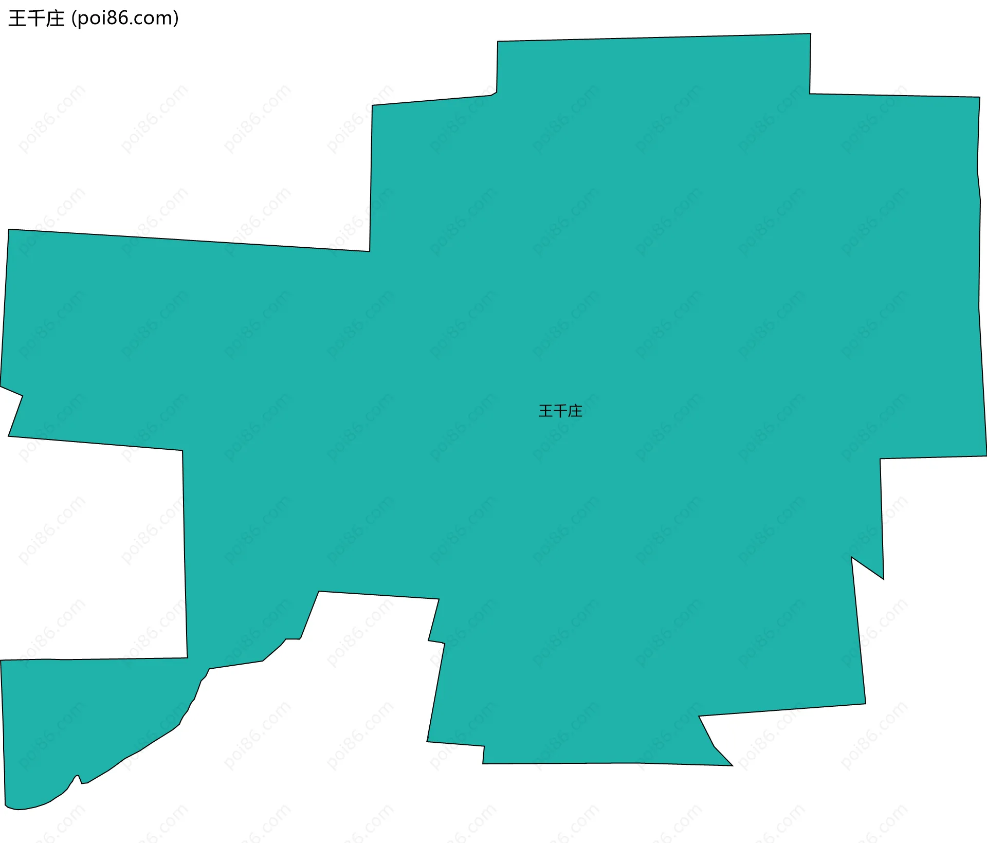 王千庄边界地图