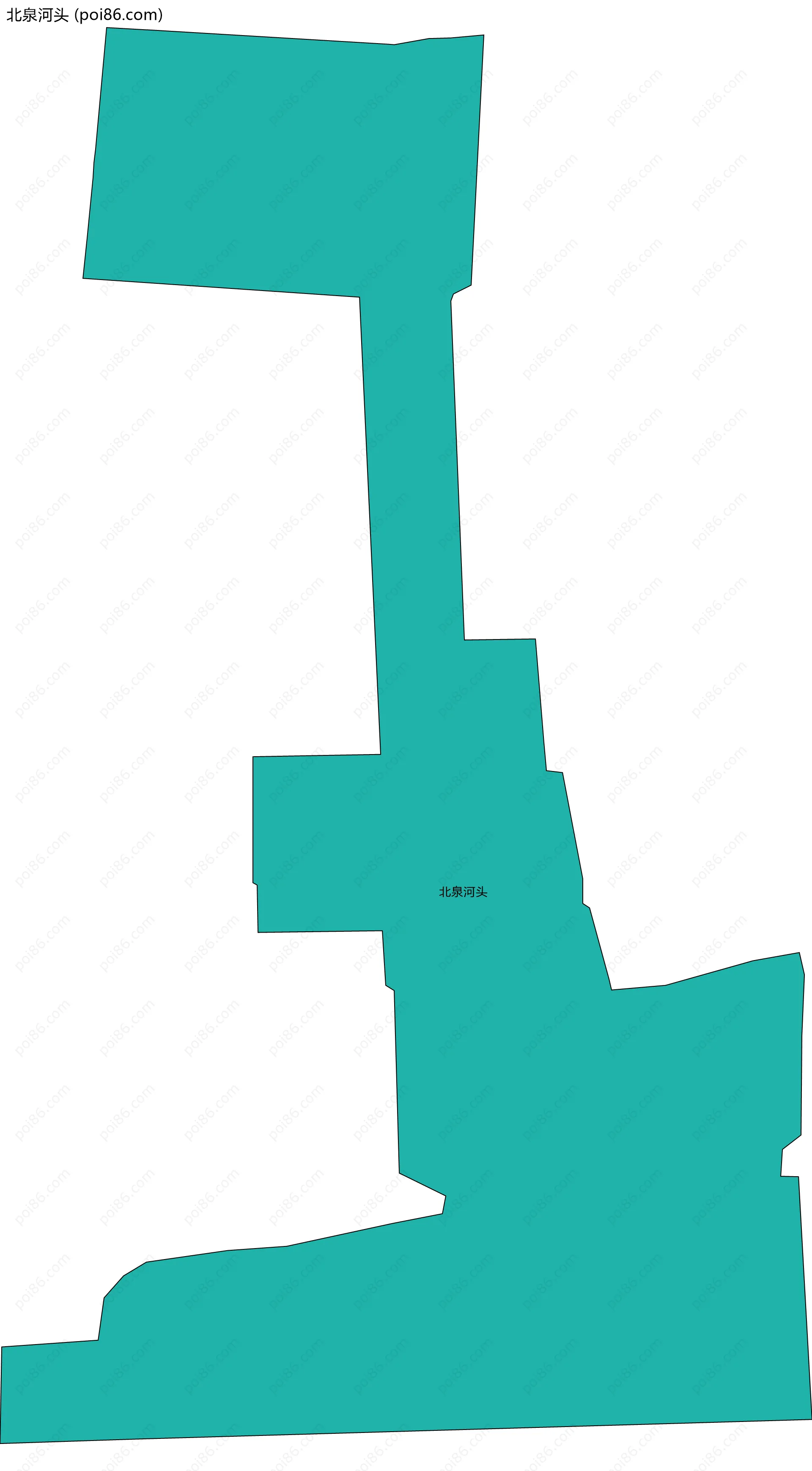 北泉河头边界地图