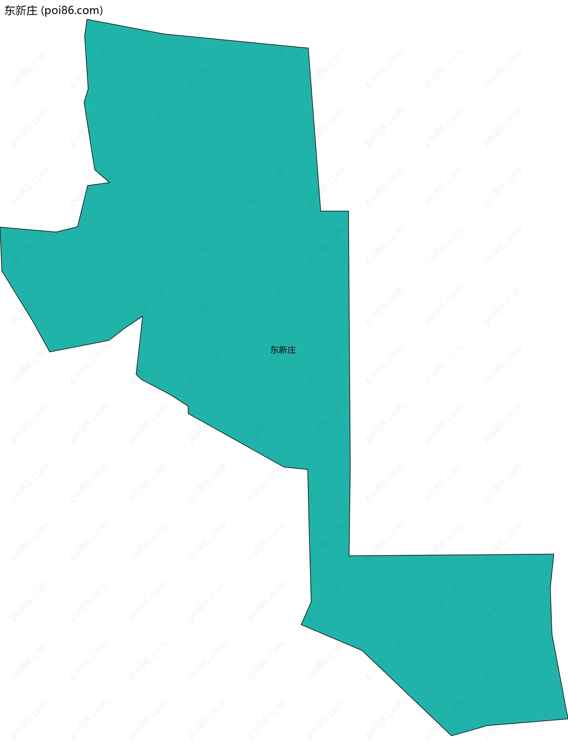 东新庄边界地图