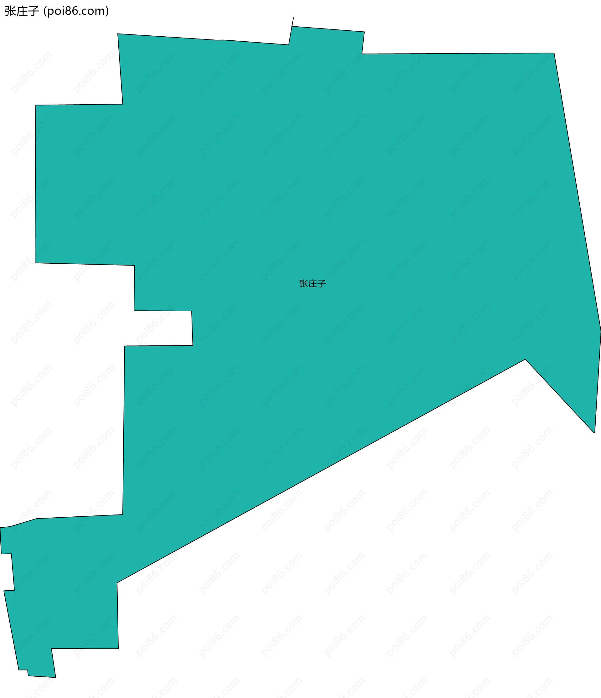 张庄子边界地图