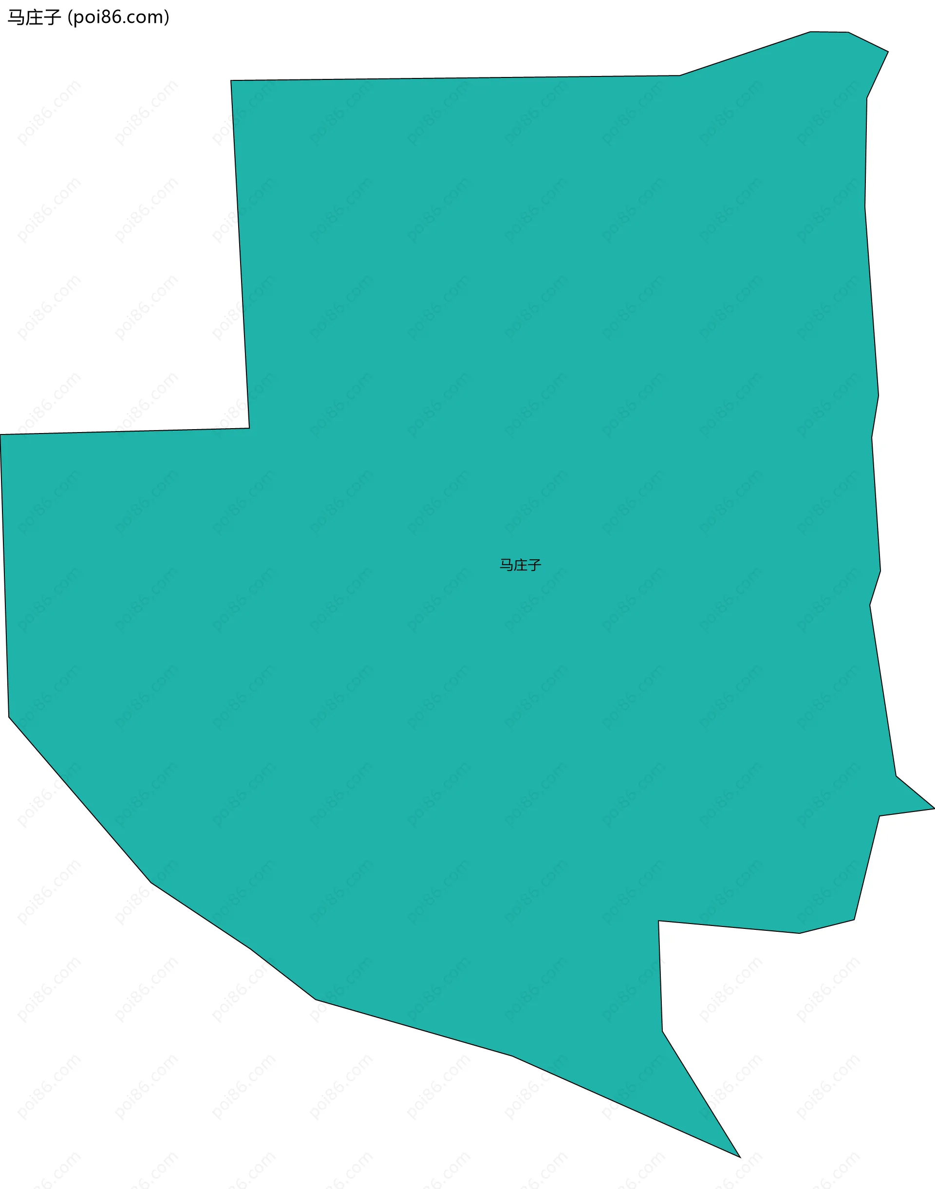 马庄子边界地图