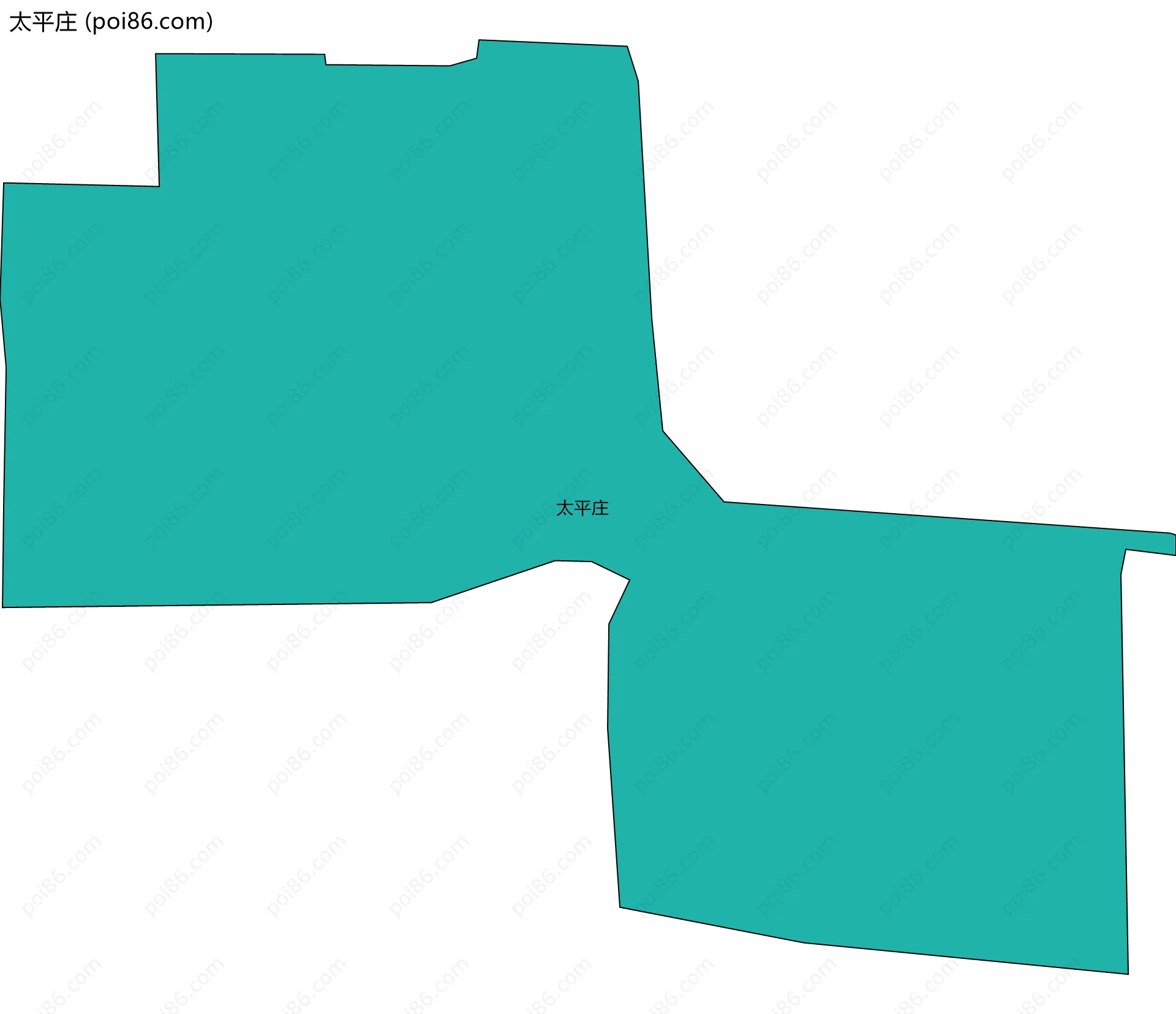 太平庄边界地图