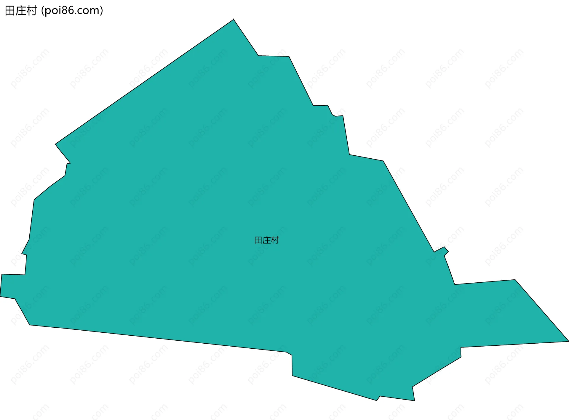 田庄村边界地图