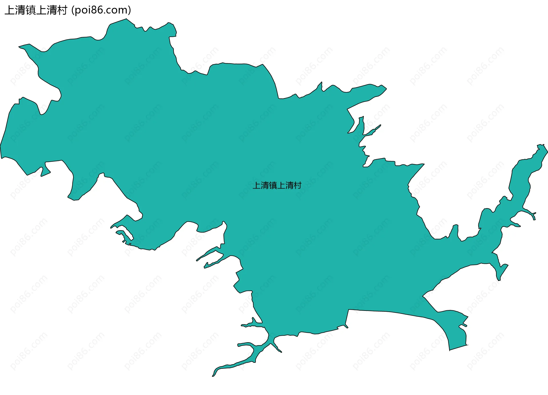 上清镇上清村边界地图