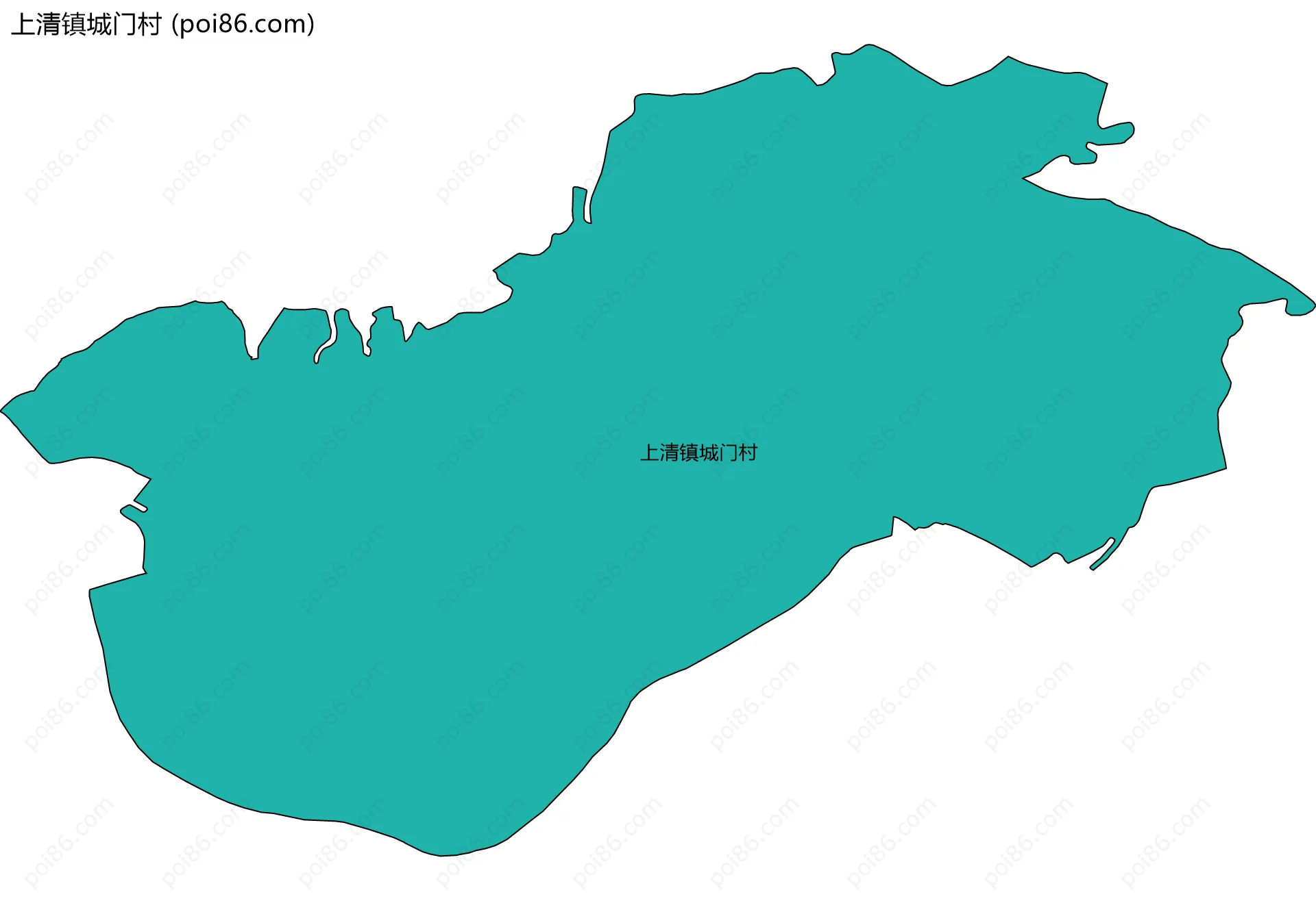 上清镇城门村边界地图