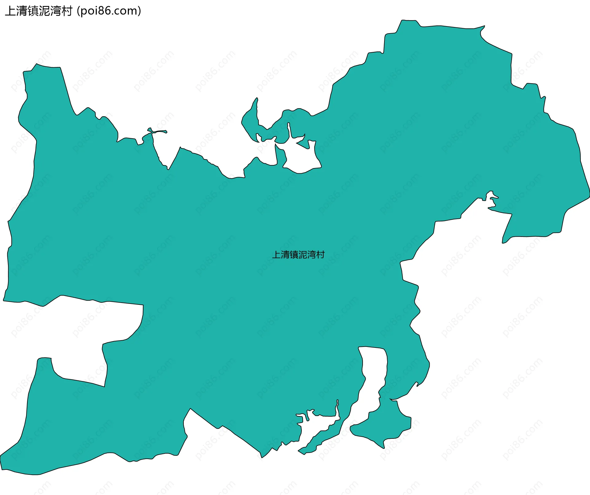 上清镇泥湾村边界地图