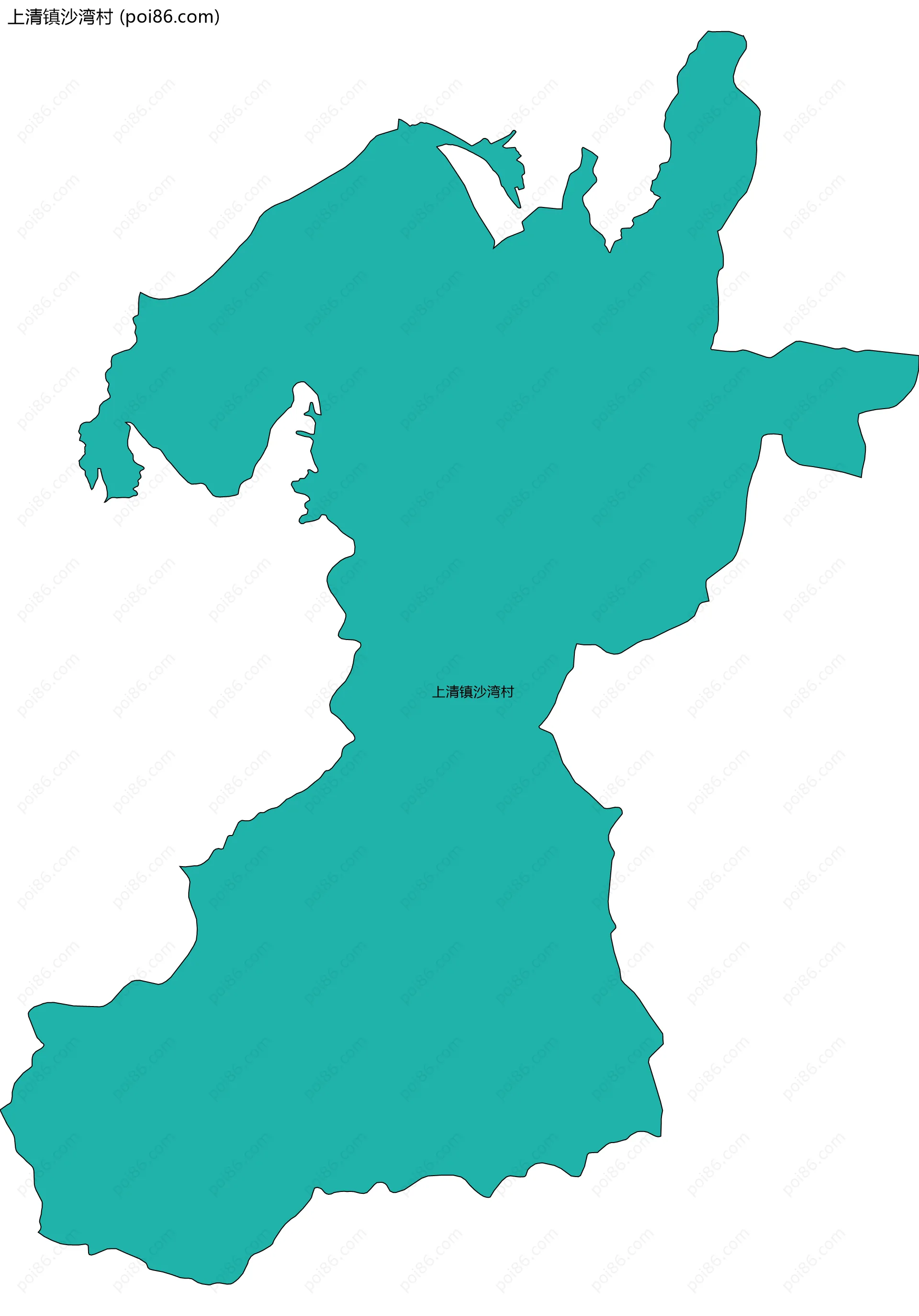 上清镇沙湾村边界地图