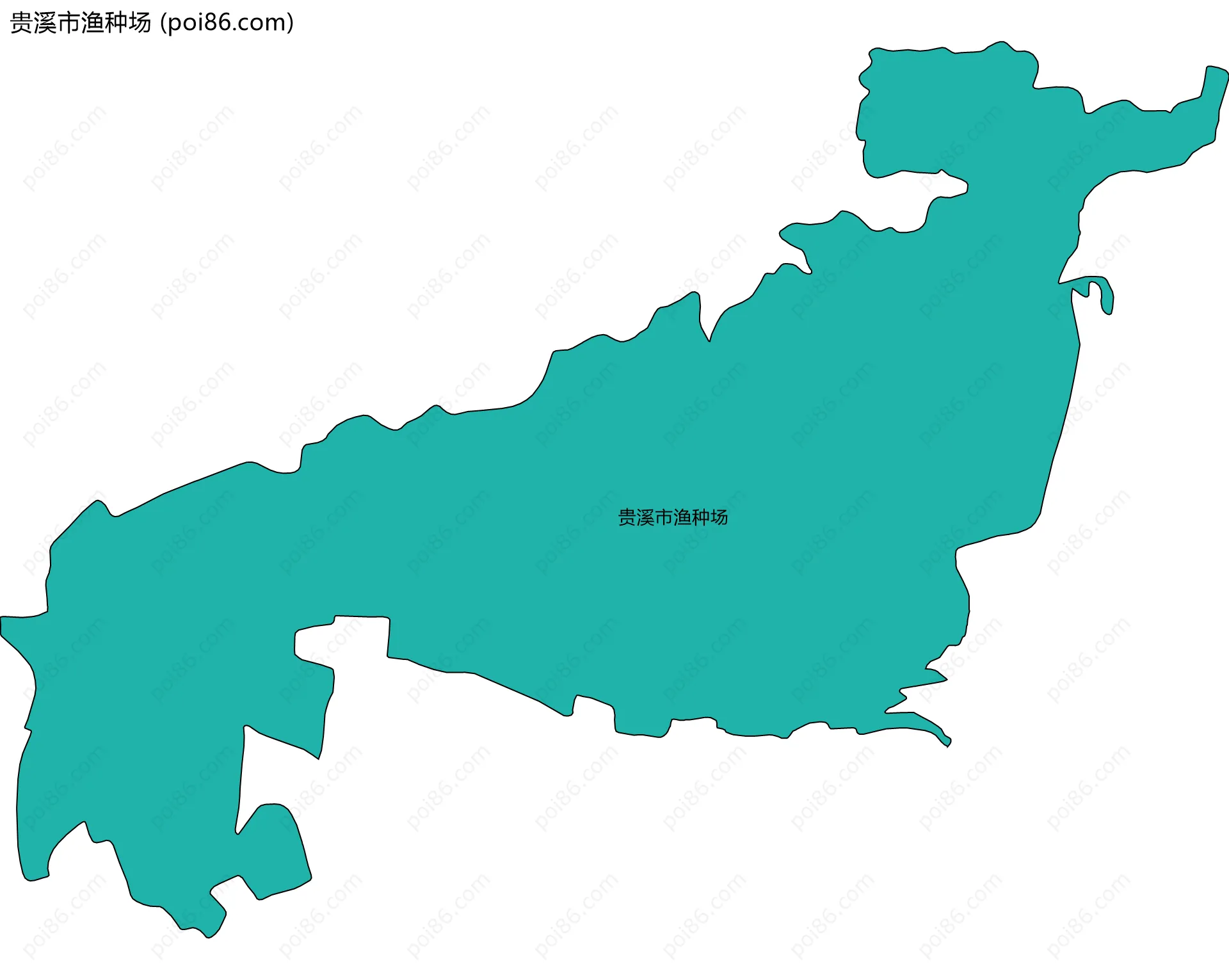 贵溪市渔种场边界地图