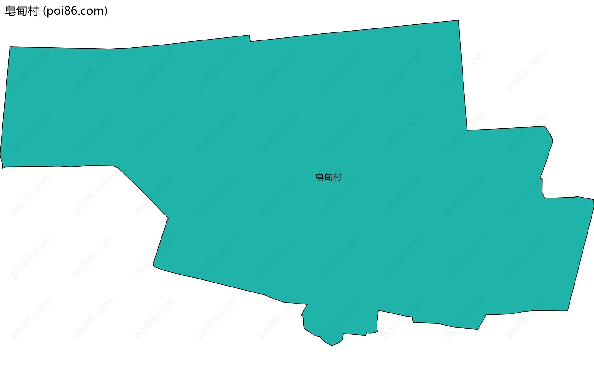 皂甸村边界地图