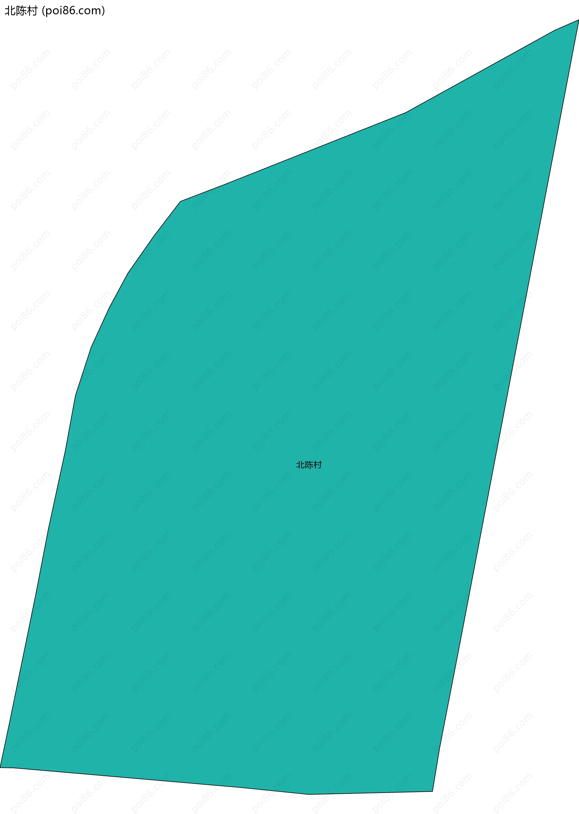 北陈村边界地图