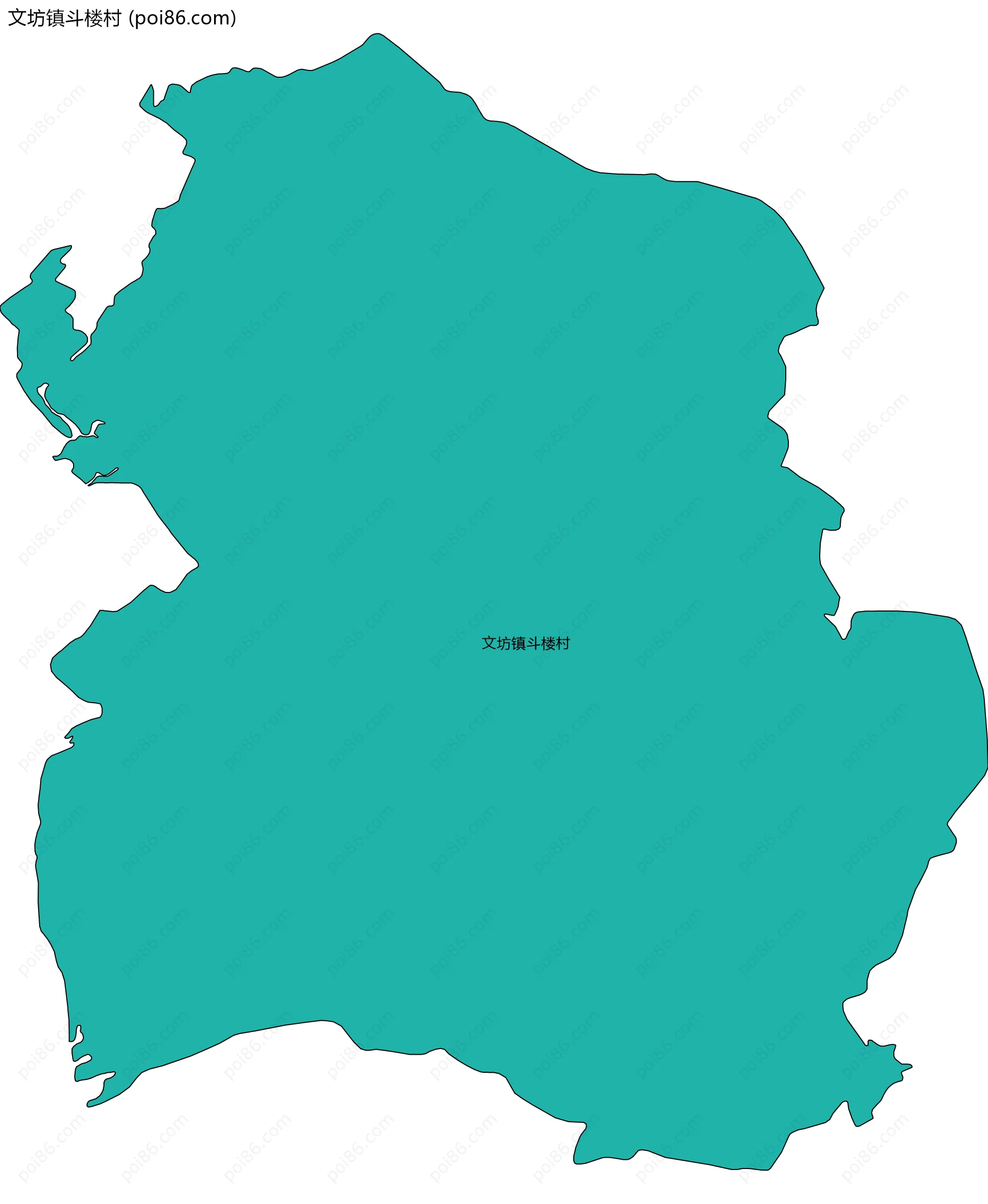 文坊镇斗楼村边界地图