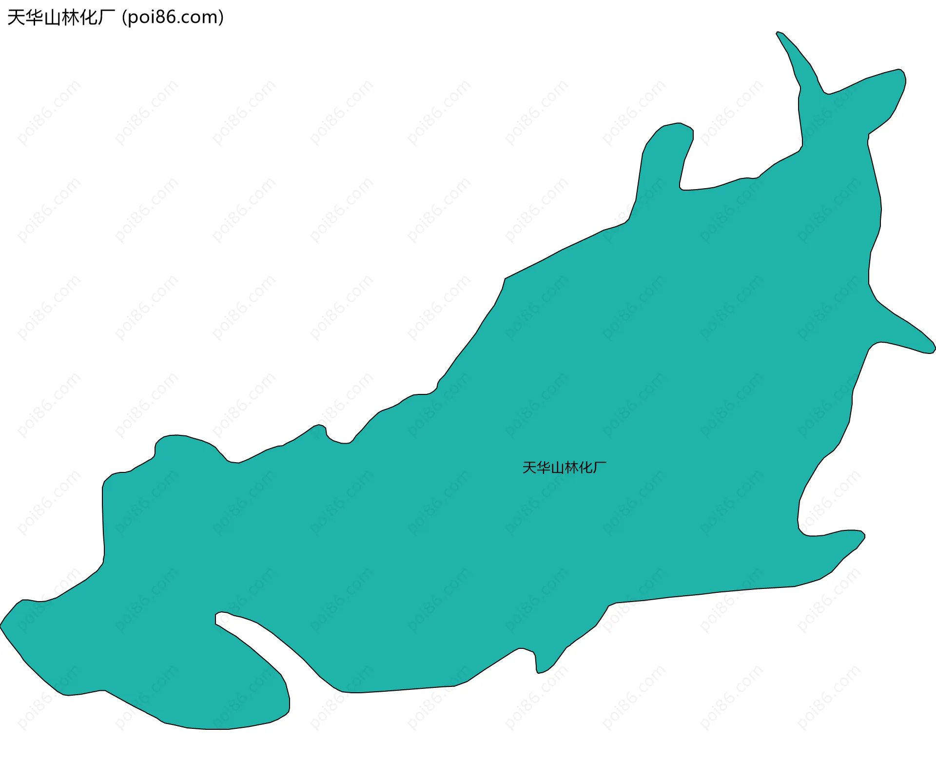 天华山林化厂边界地图