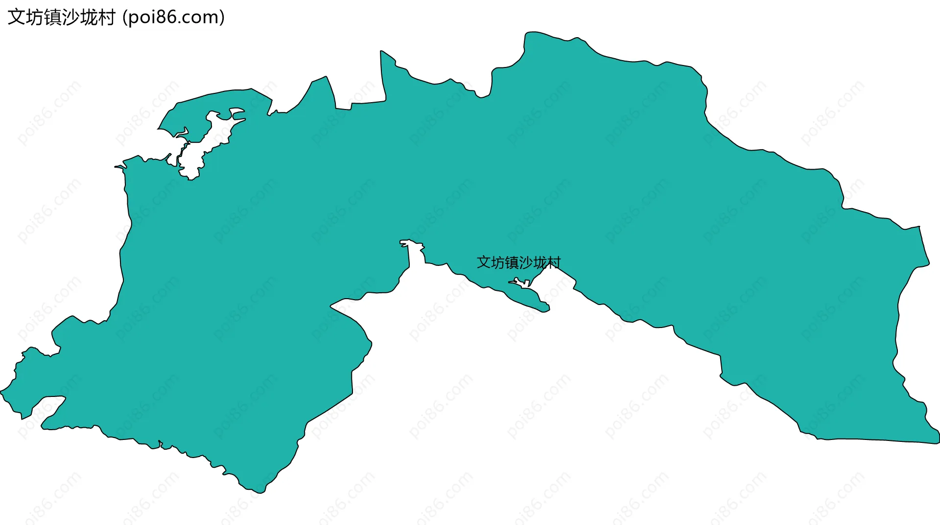 文坊镇沙垅村边界地图