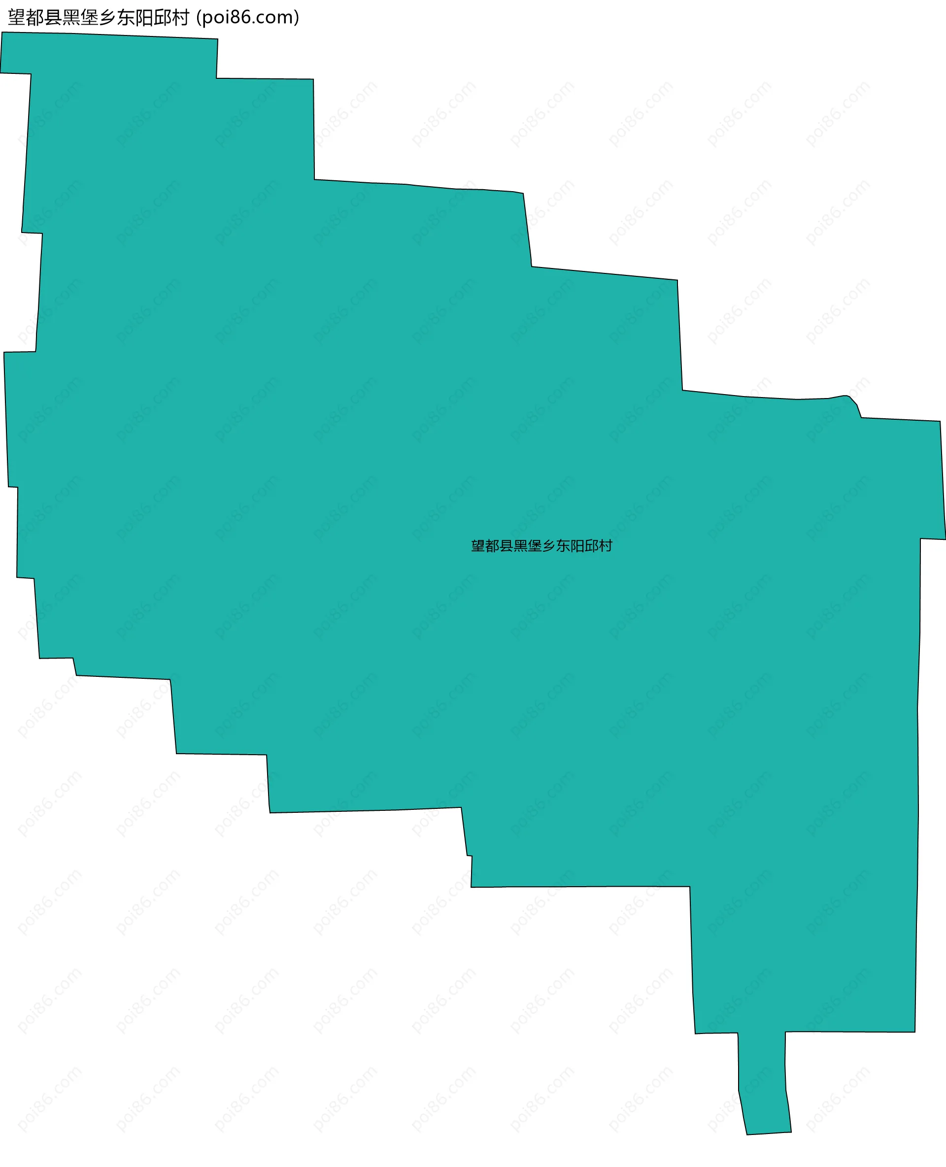 望都县黑堡乡东阳邱村边界地图