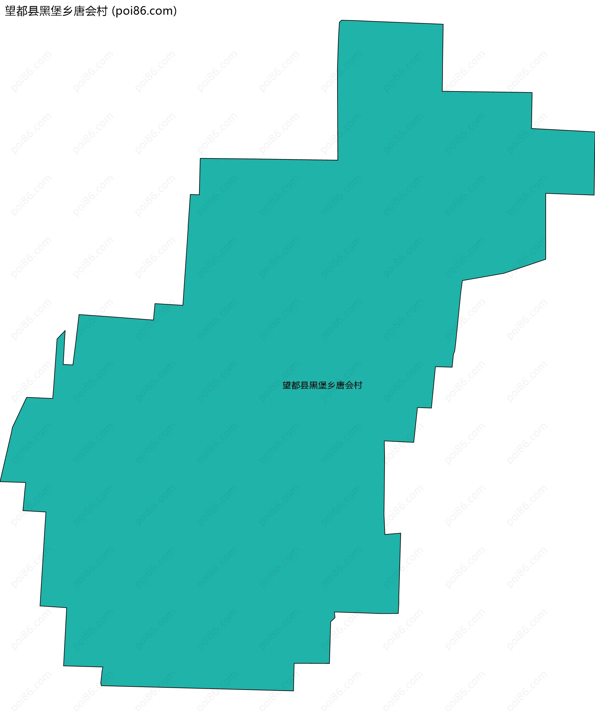 望都县黑堡乡唐会村边界地图
