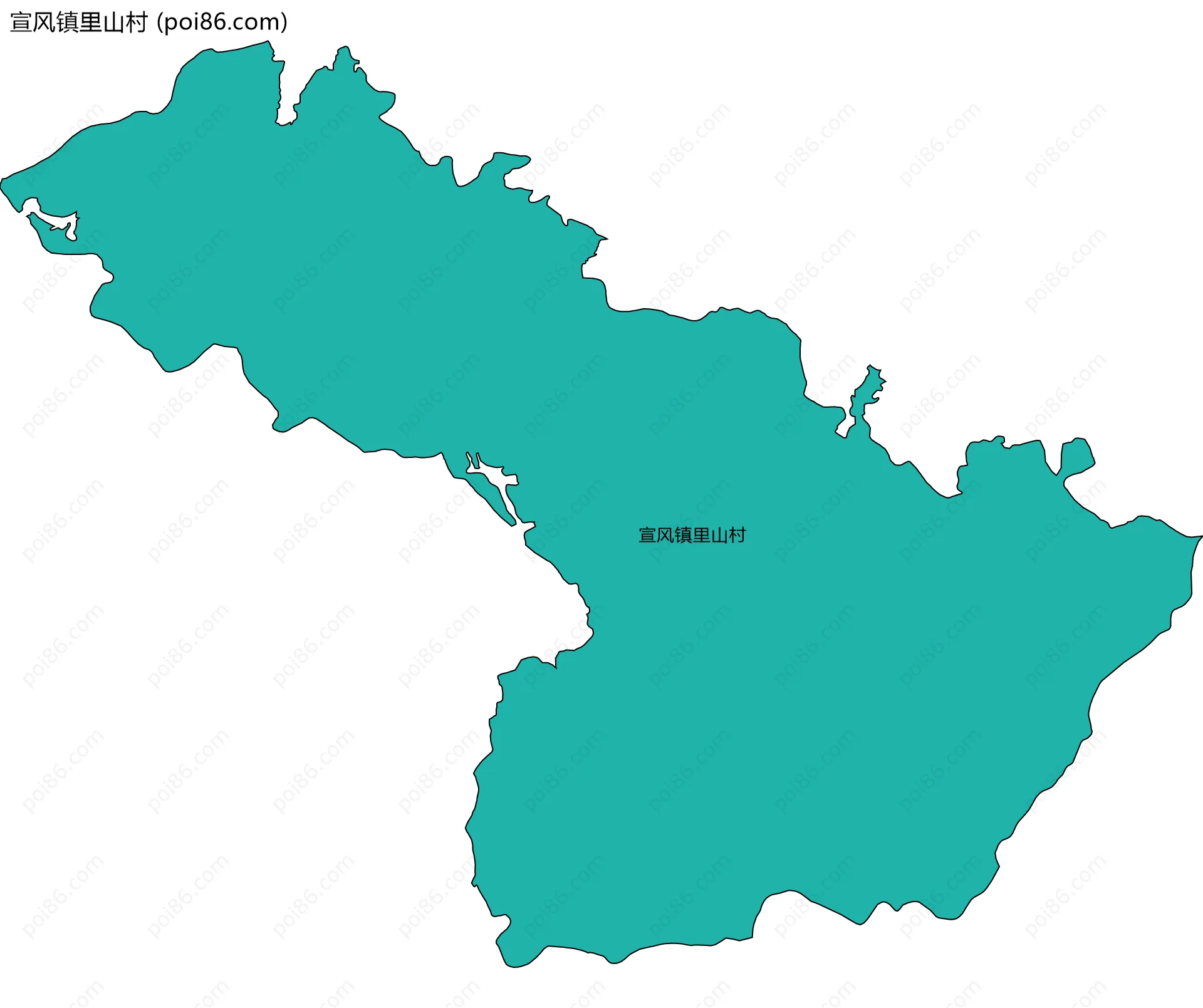 宣风镇里山村边界地图