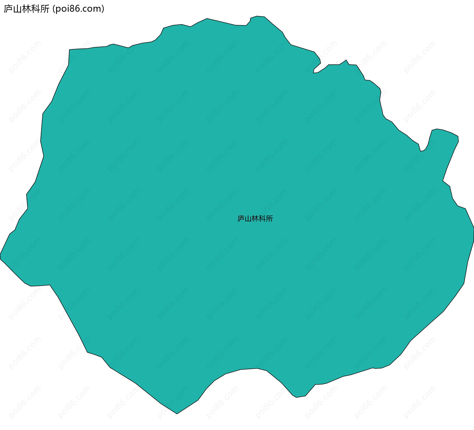 庐山林科所边界地图